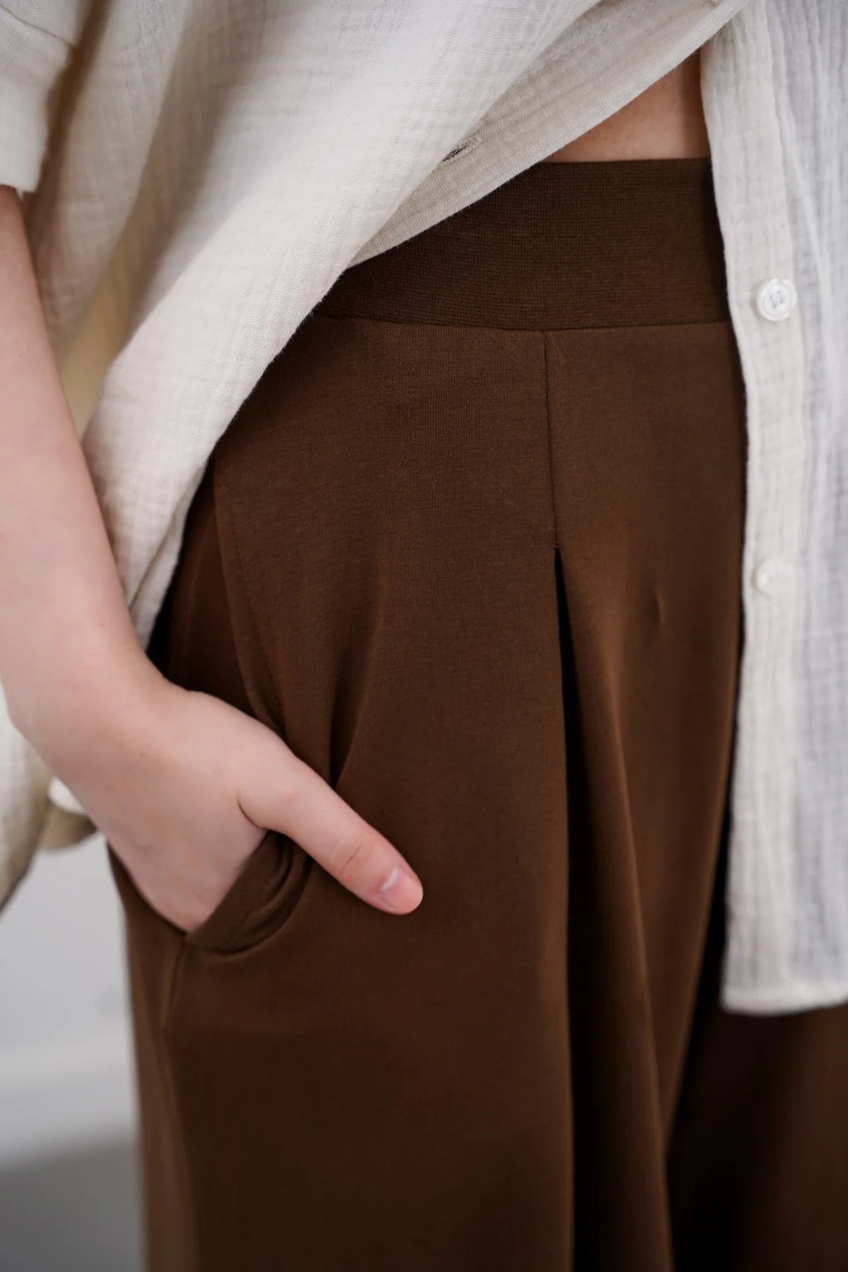 CROPPED WIDE LEG PANTS - Image 3