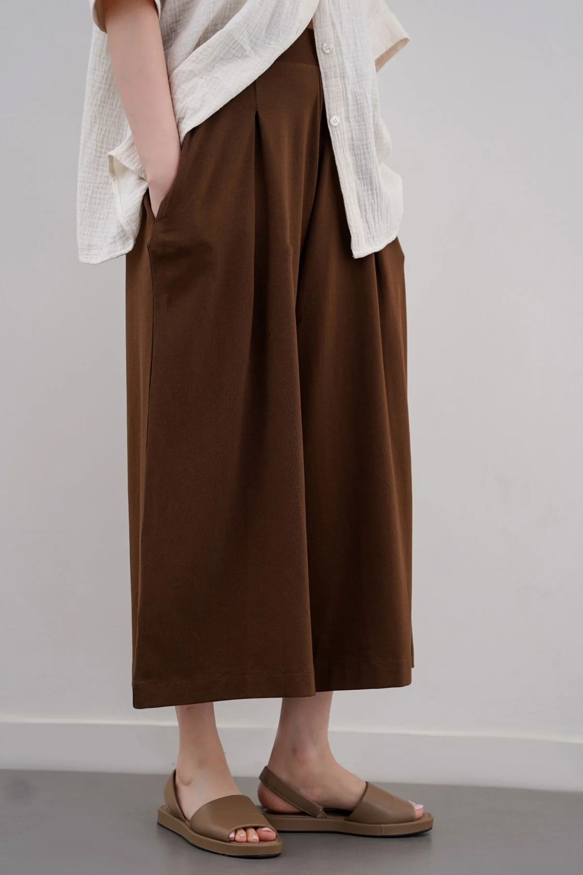 CROPPED WIDE LEG PANTS - Image 4
