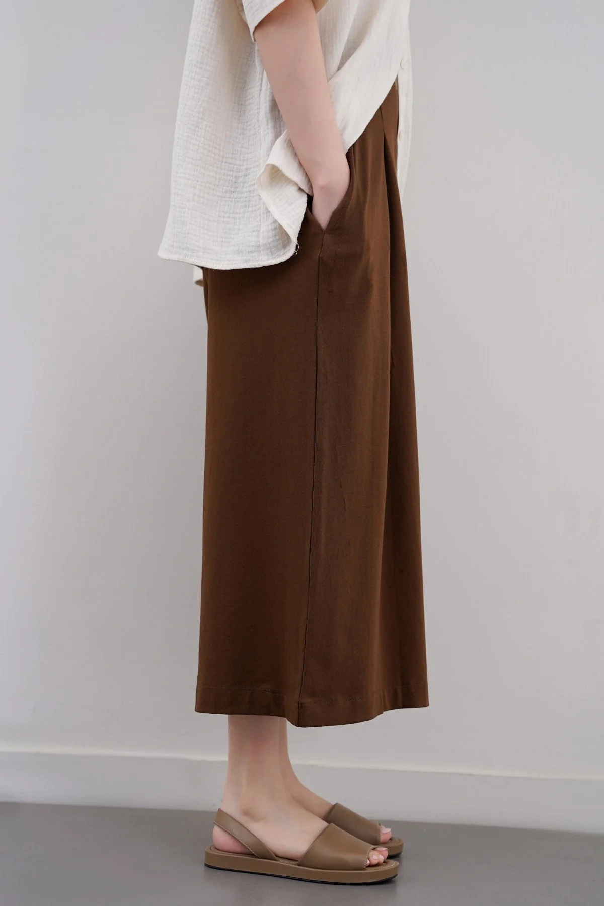 CROPPED WIDE LEG PANTS - Image 6