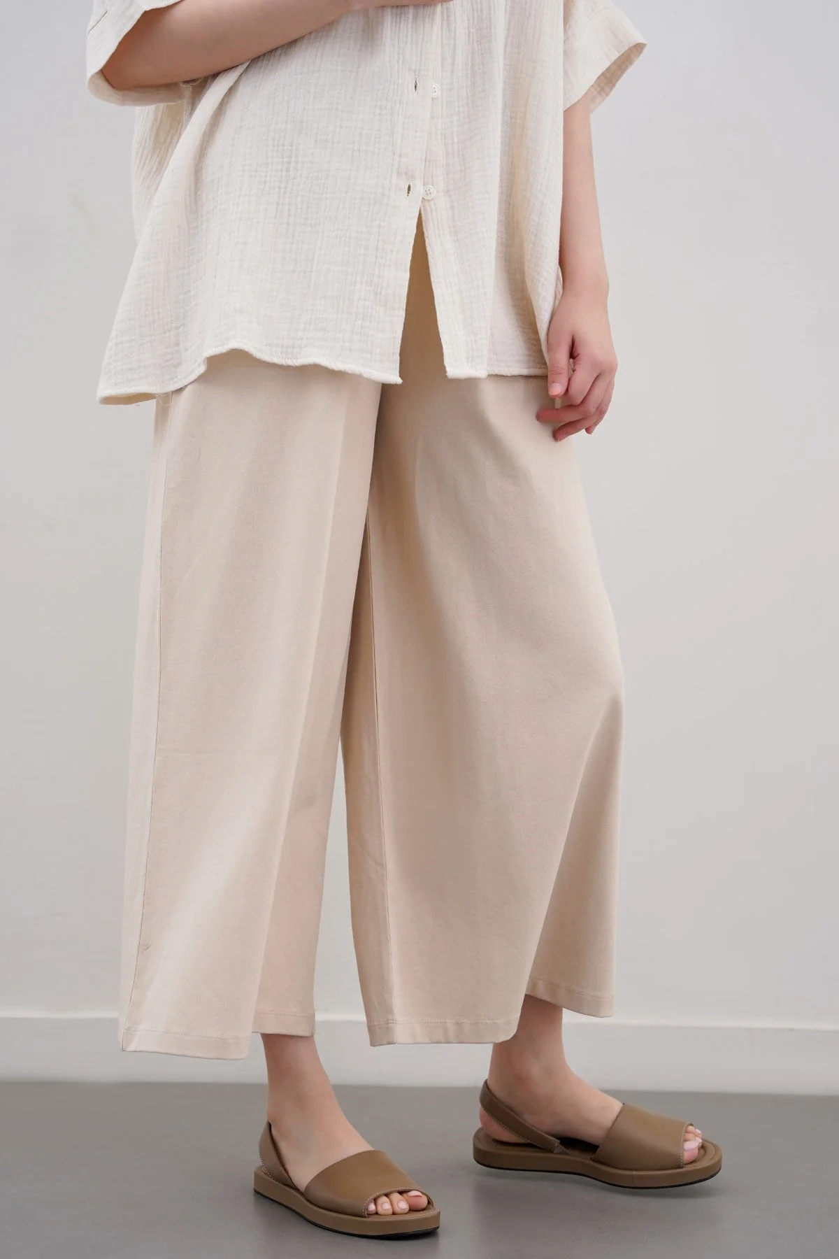 CROPPED WIDE PANTS - Image 4