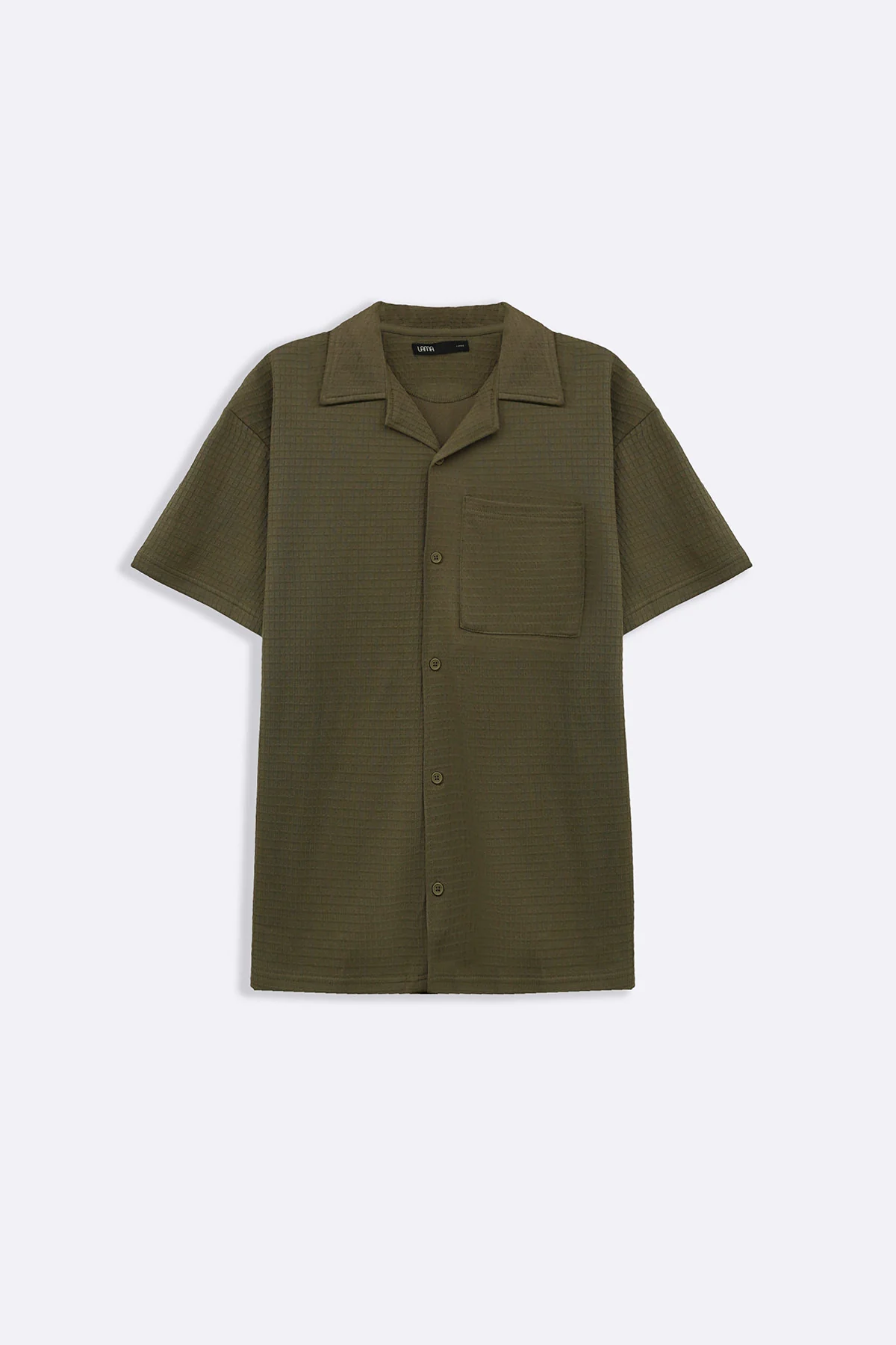 CUBAN COLLAR TEXTURED SHIRT - Image 2