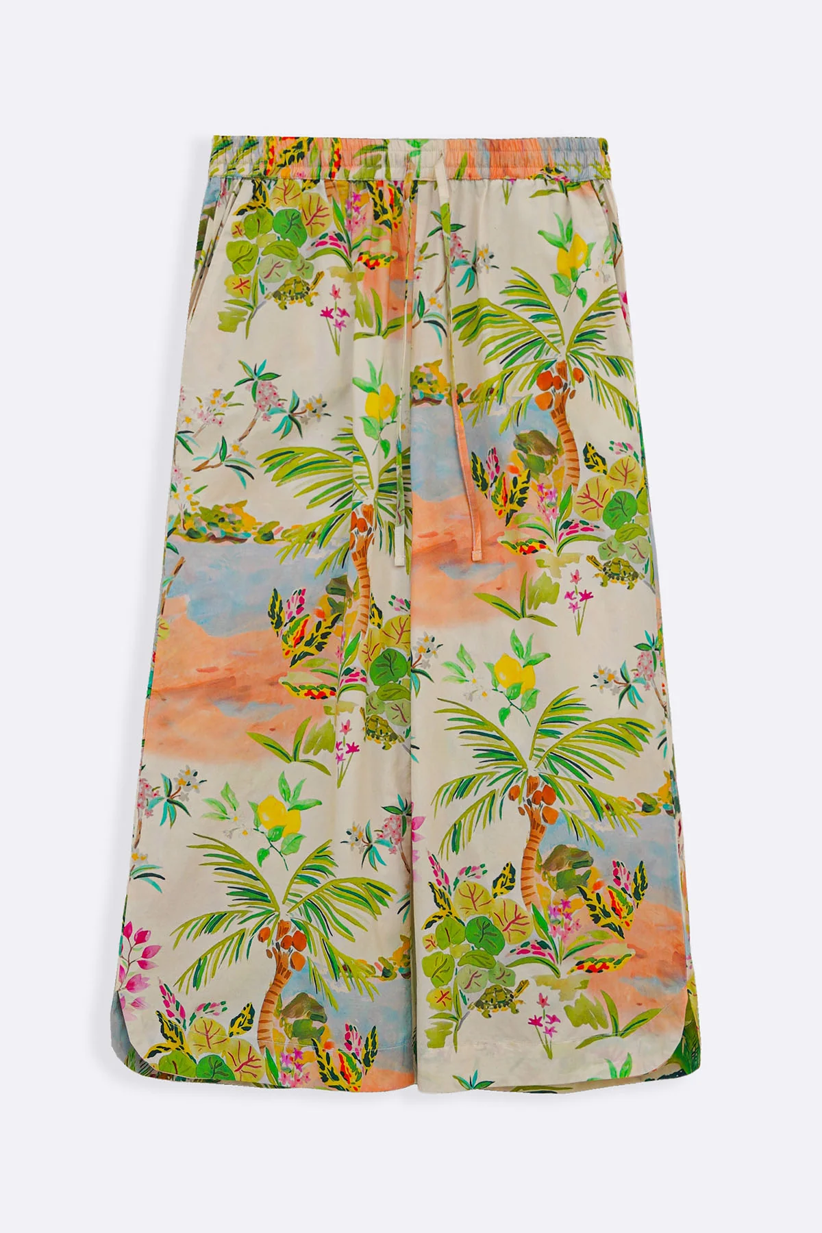 CURVED HEM ALOHA CULOTTES - Image 2