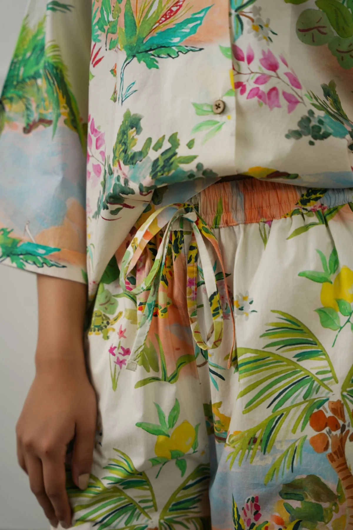 CURVED HEM ALOHA CULOTTES - Image 3