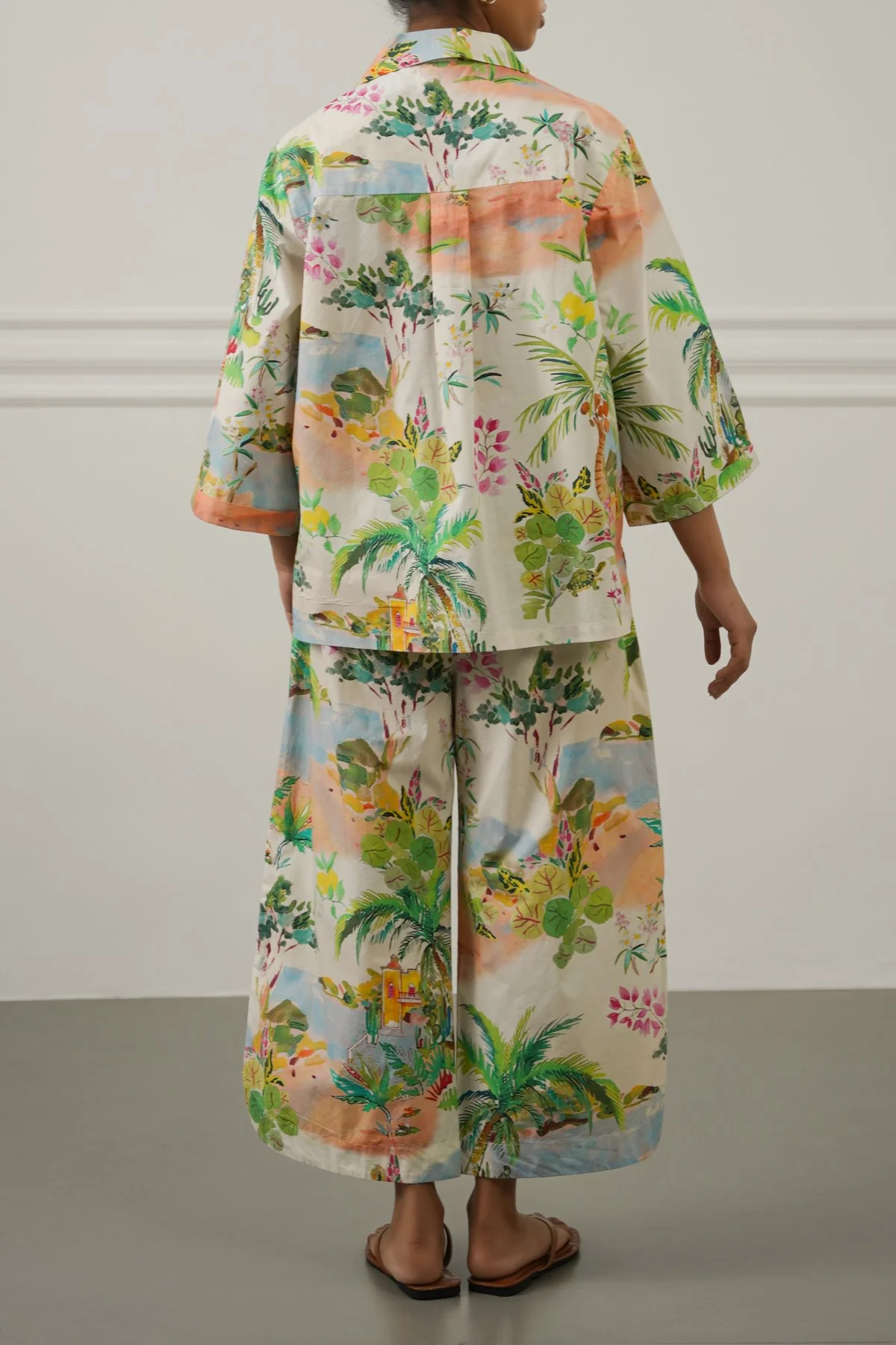 CURVED HEM ALOHA CULOTTES - Image 4