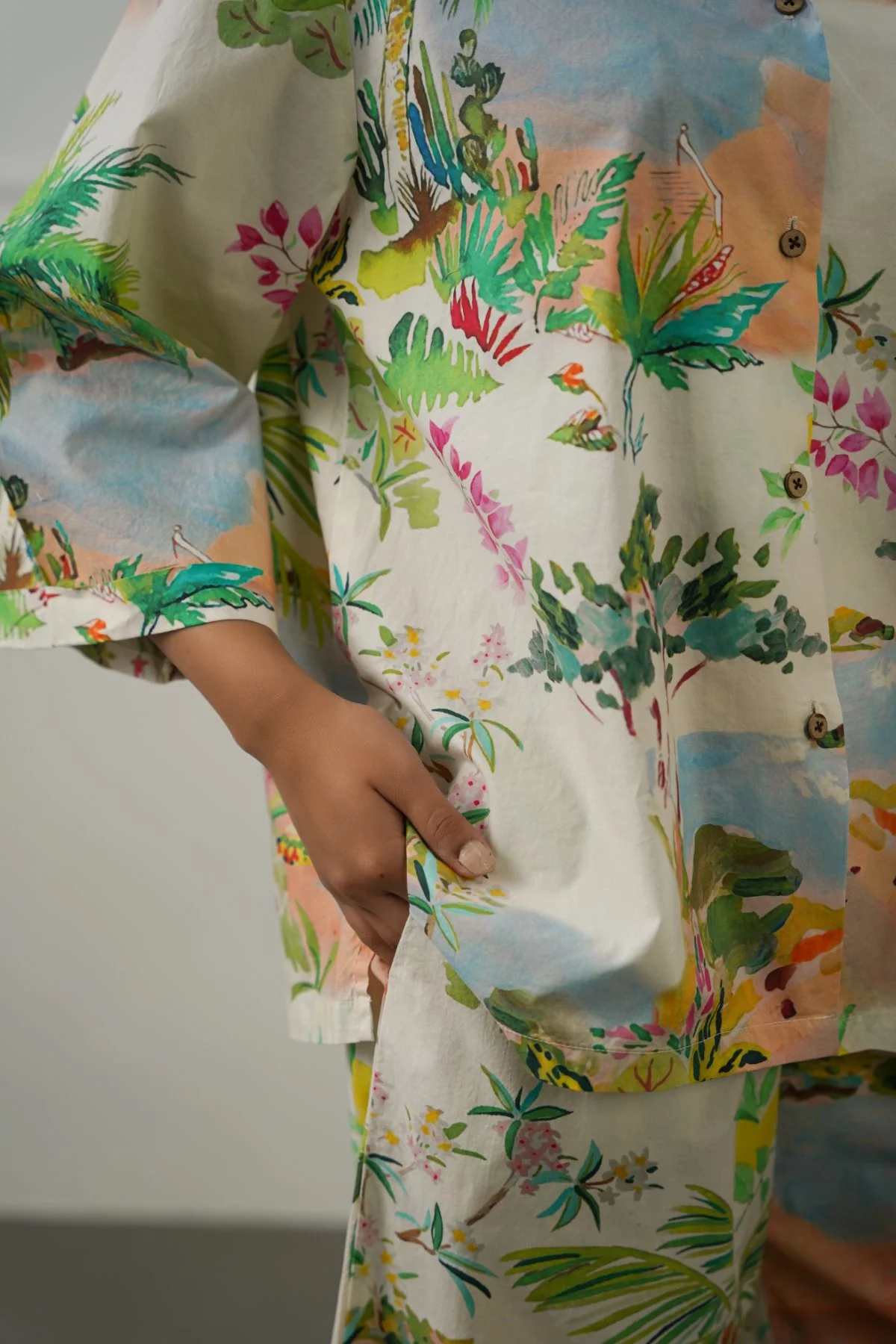 CURVED HEM ALOHA CULOTTES - Image 5