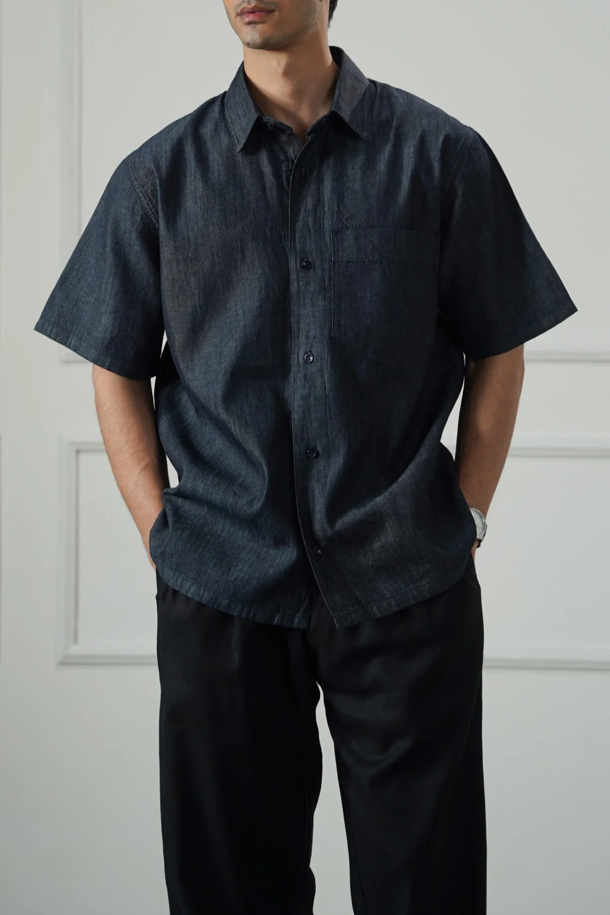 DARK DENIM SHIRT