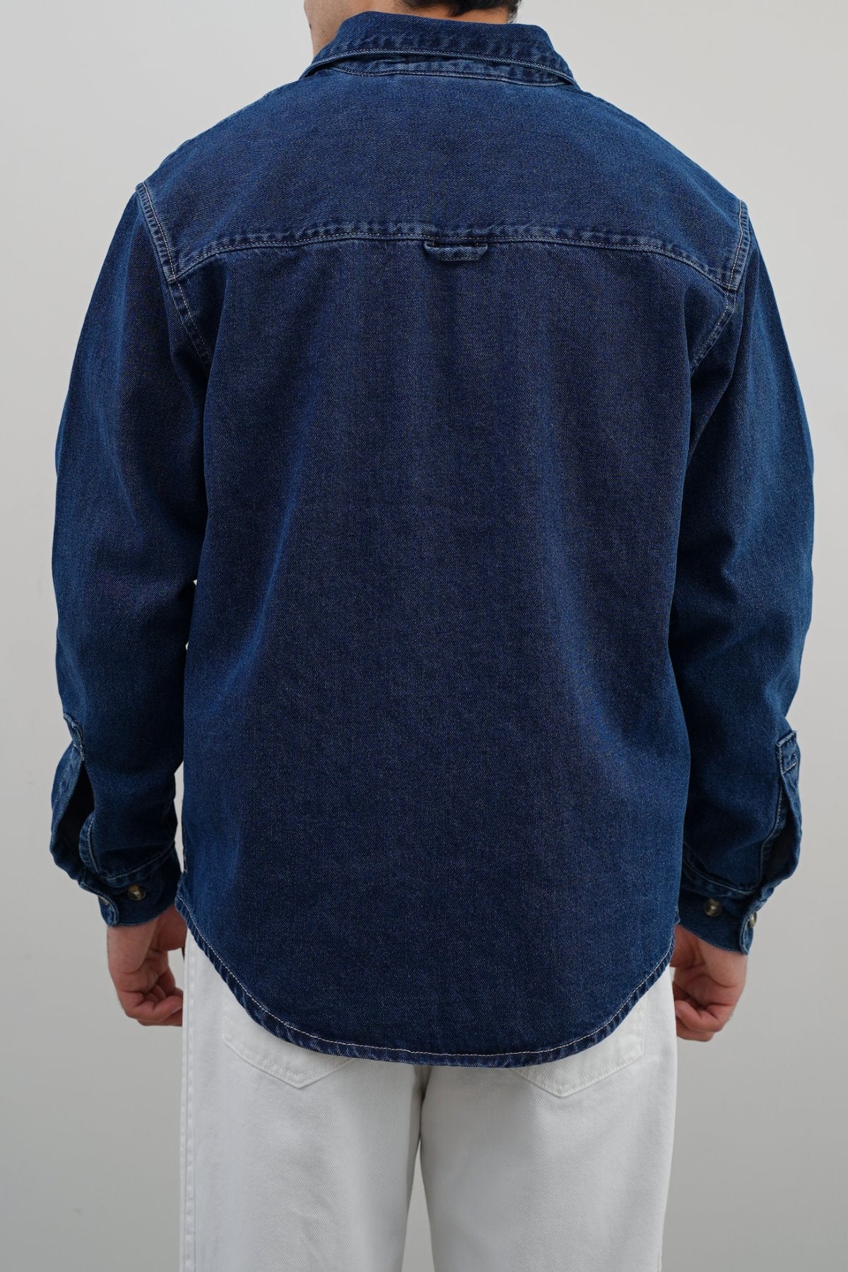 DARK WASH DENIM SHIRT - Image 6