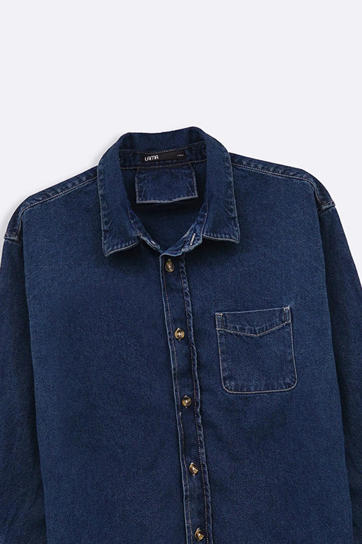 DARK WASH DENIM SHIRT - Image 7