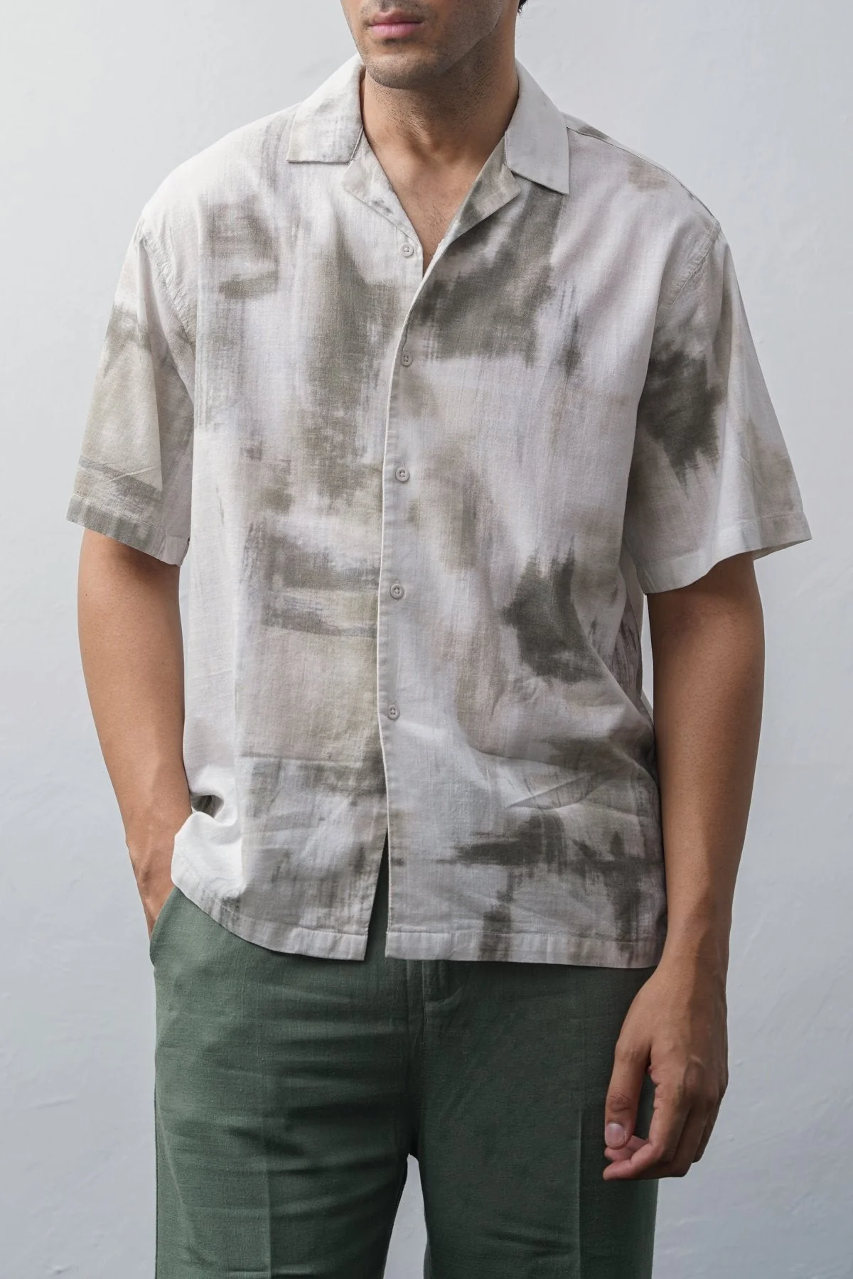 DEEP MOSS PRINTED SHIRT - Image 6