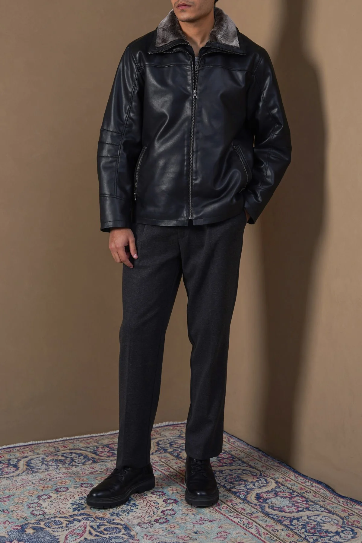 DETACHABLE COLLAR JACKET - Image 5