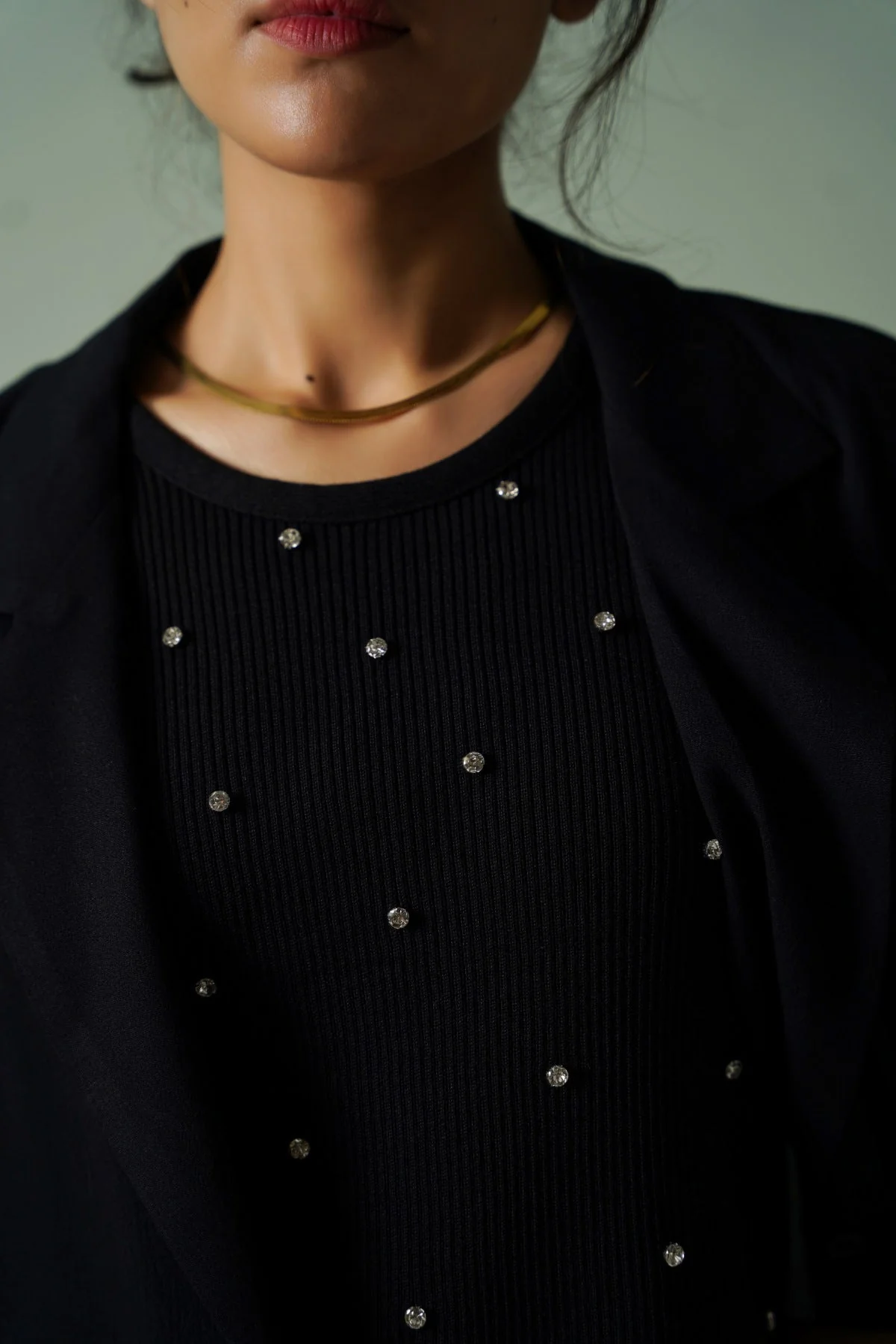 EMBELLISHED RIBBED TANK - Image 3