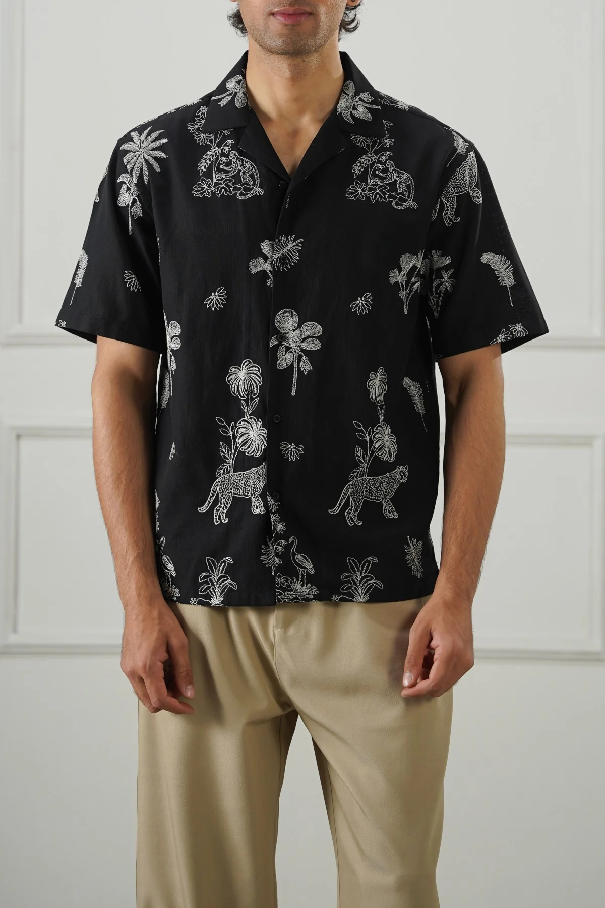 EMBROIDERED DOBBY SHIRT - Image 5
