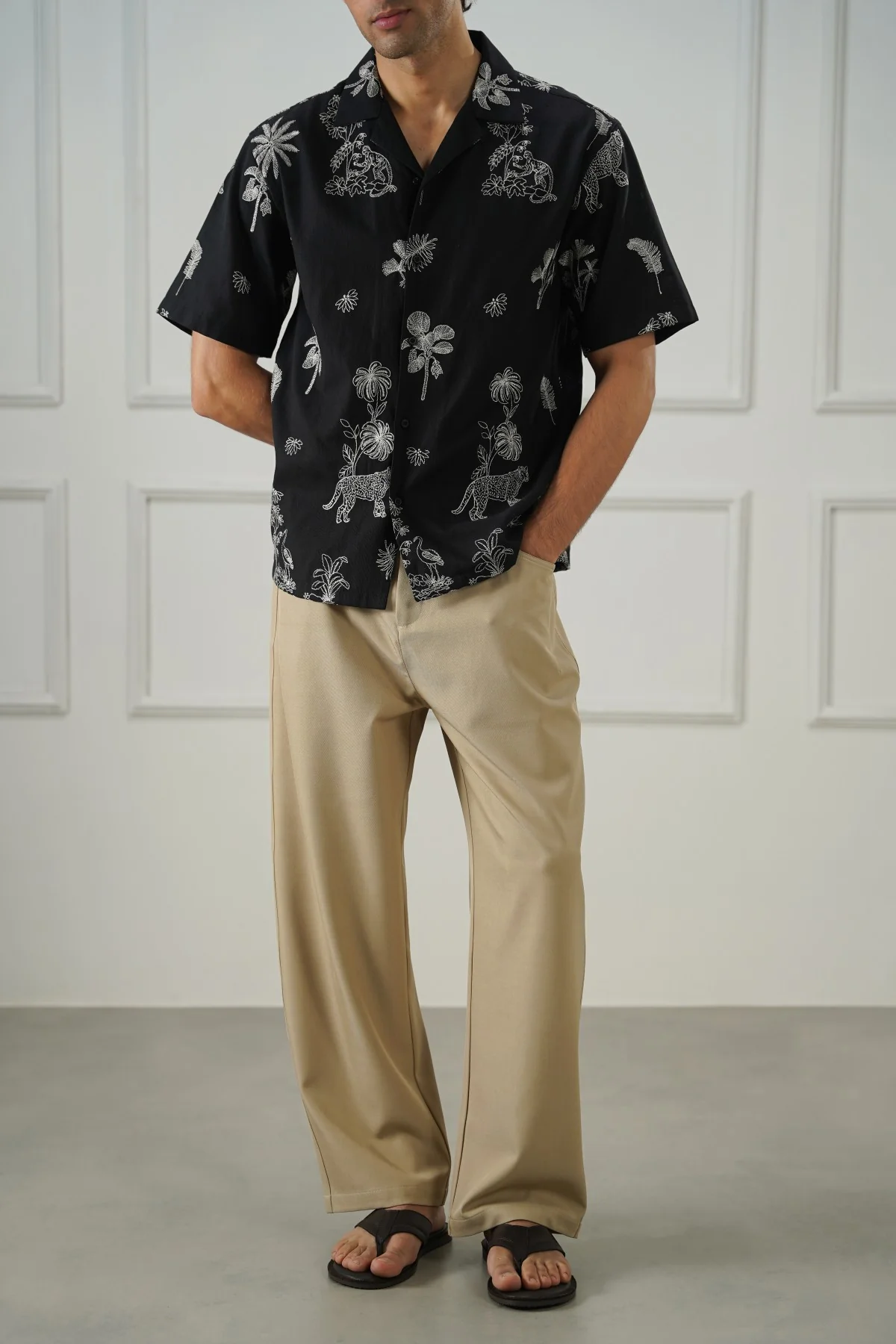 EMBROIDERED DOBBY SHIRT - Image 7