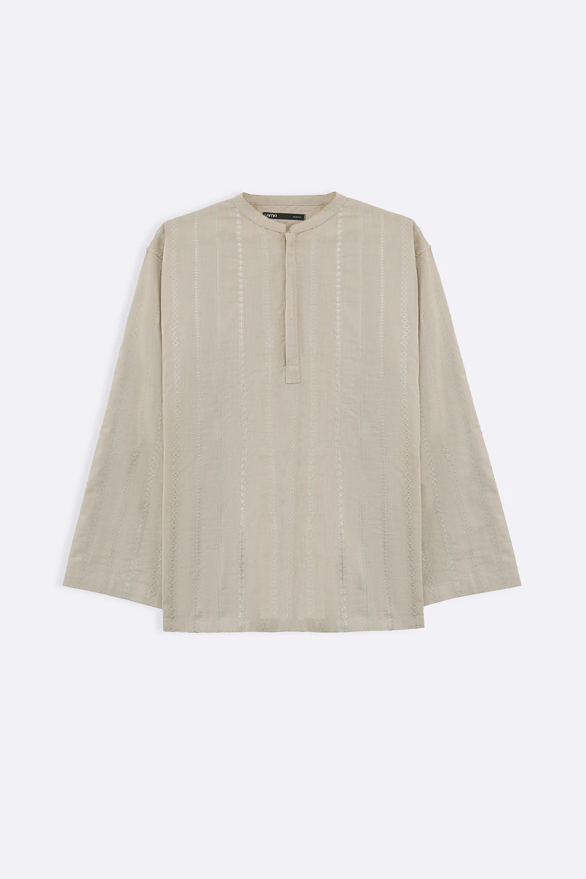 EMBROIDERED HALF PLACKET SHIRT - Image 2