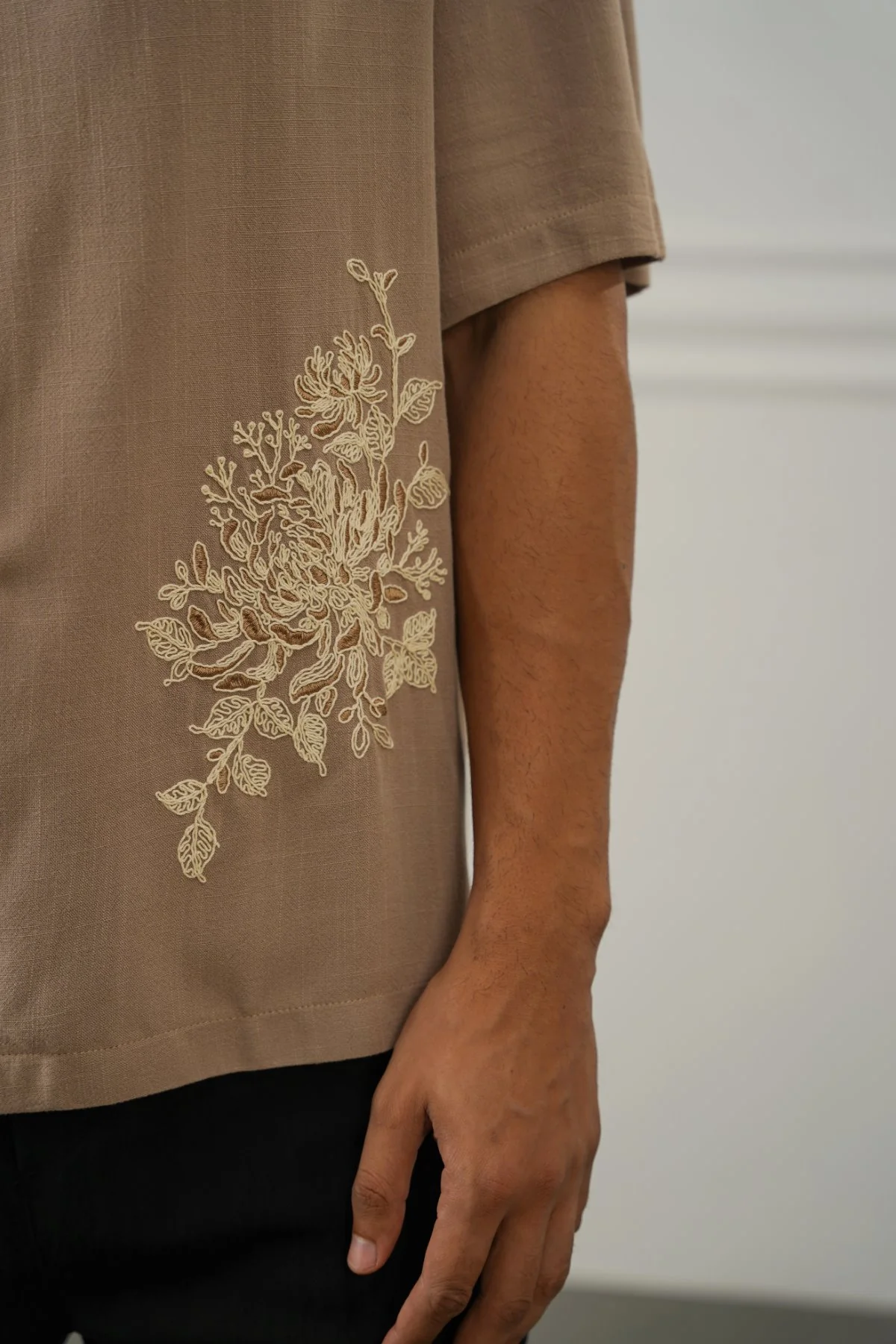 EMBROIDERED LINEN BLEND SHIRT - Image 6