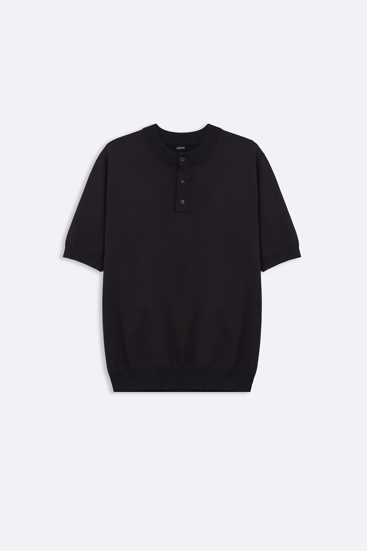 SOFT KNIT HENLEY SHIRT - Image 2