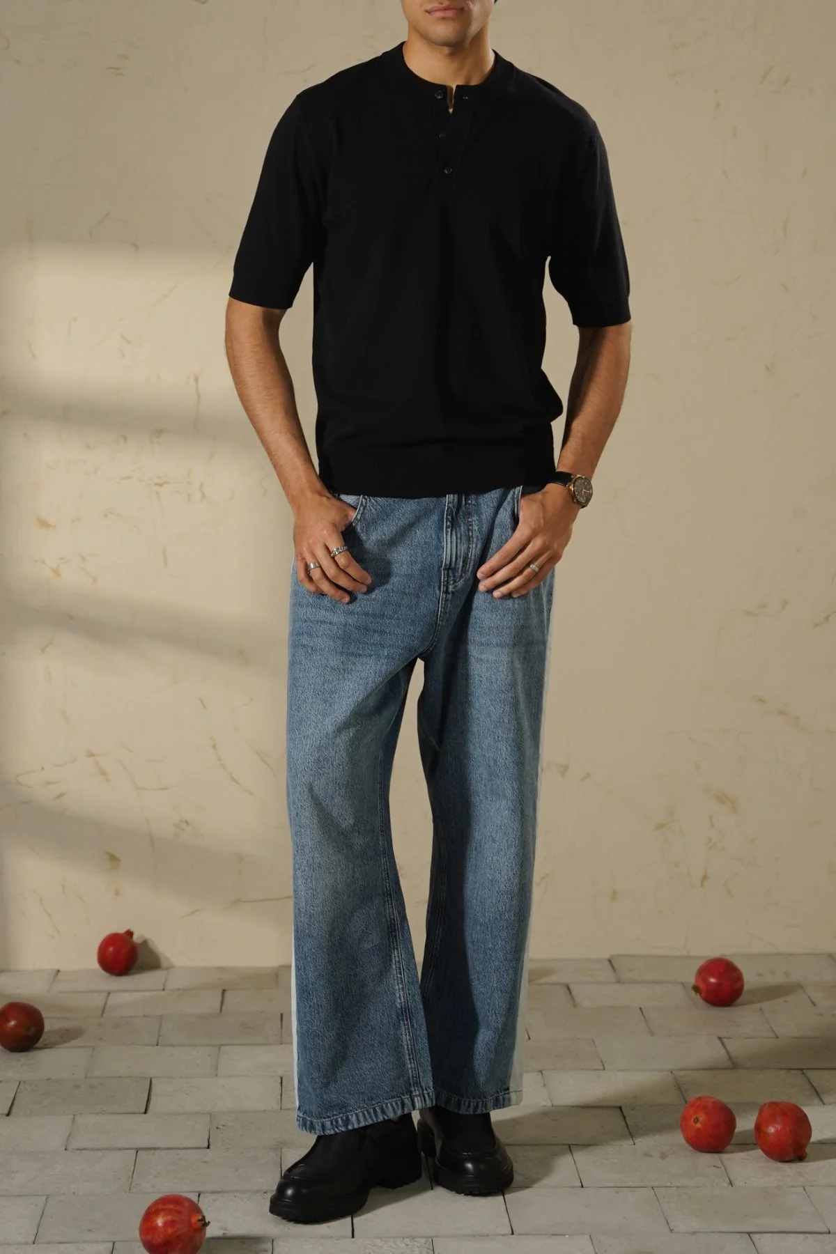 SOFT KNIT HENLEY SHIRT - Image 4