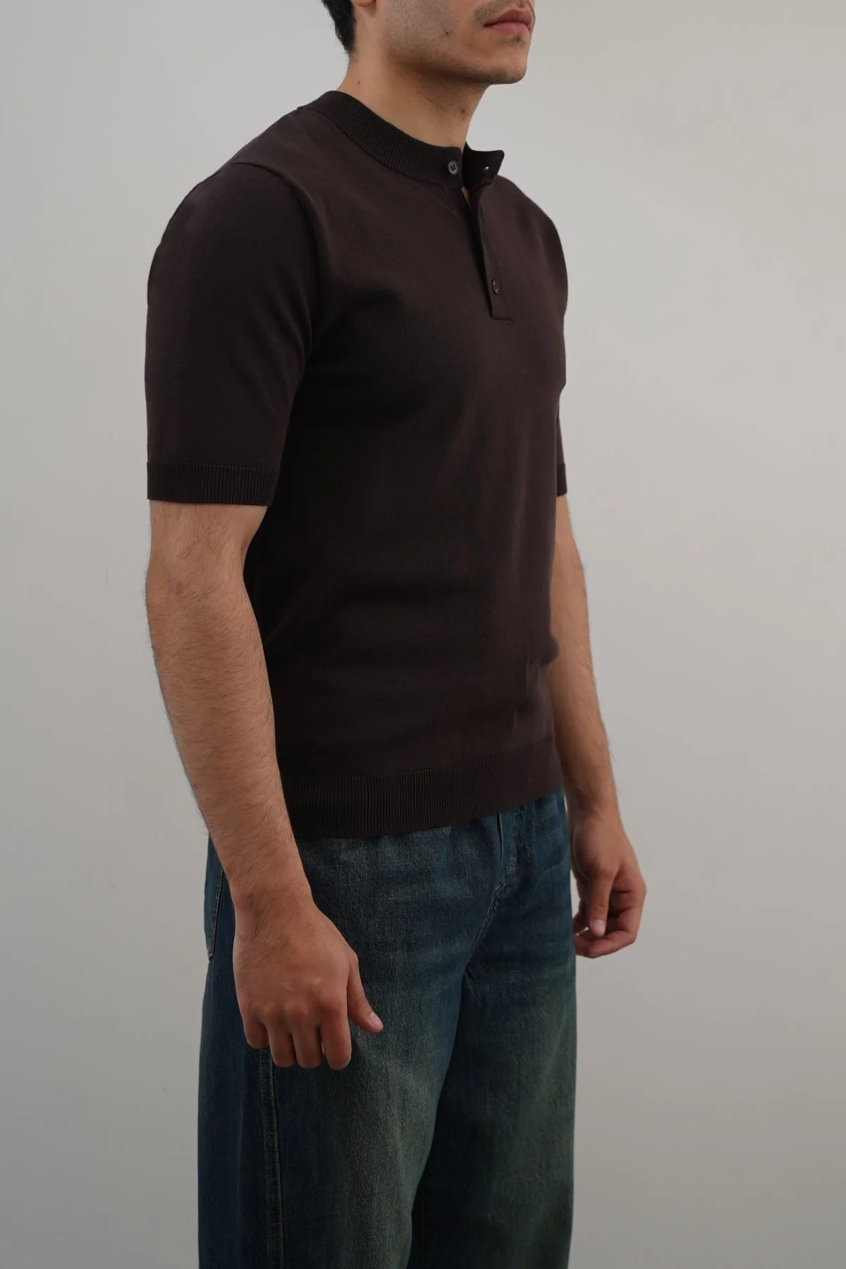 SOFT KNIT HENLEY SHIRT