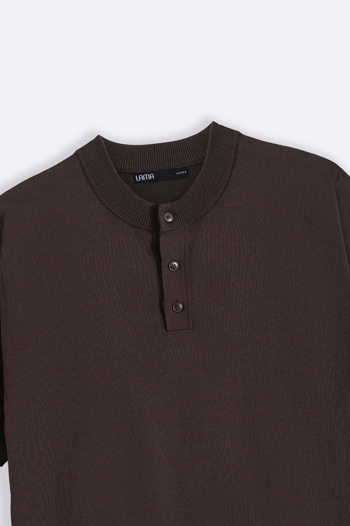 SOFT KNIT HENLEY SHIRT - Image 4