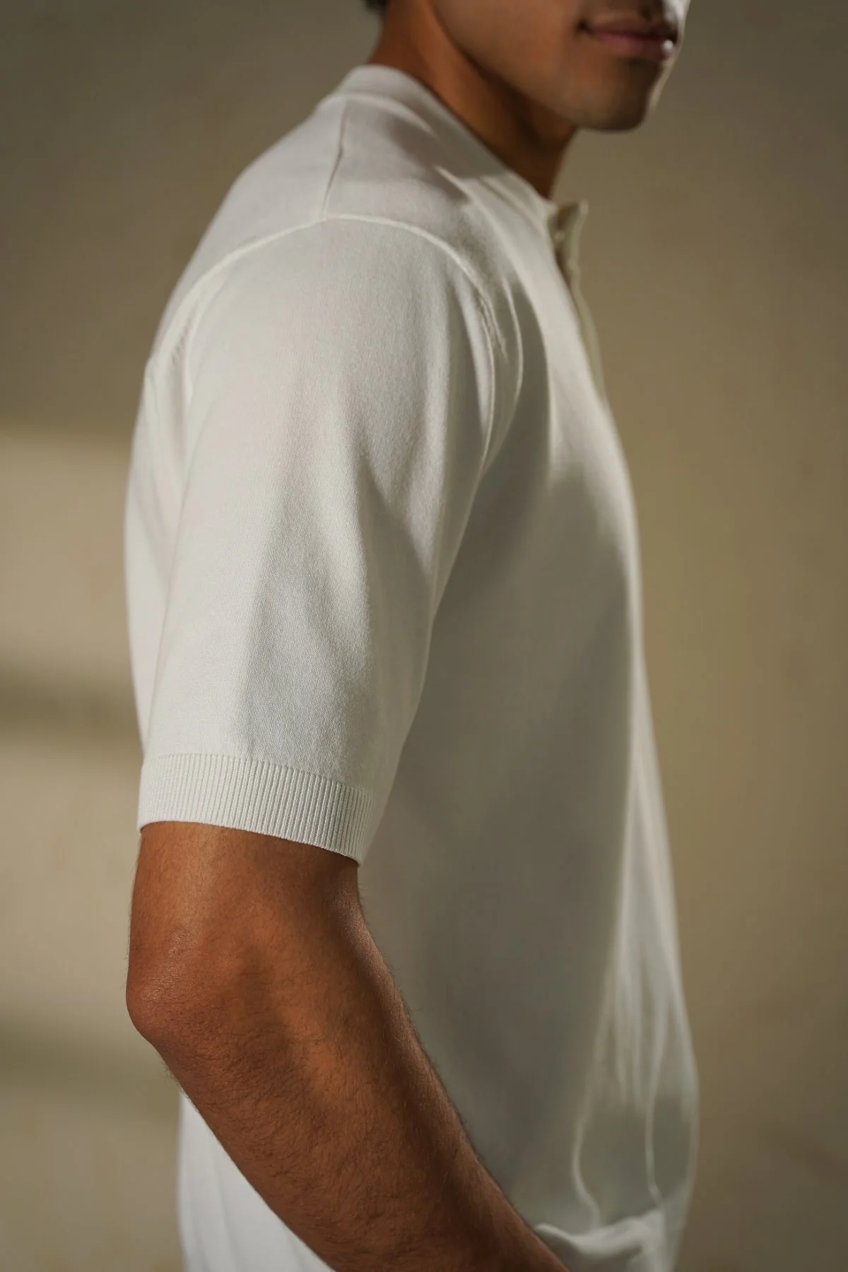 SOFT KNIT HENLEY SHIRT - Image 6