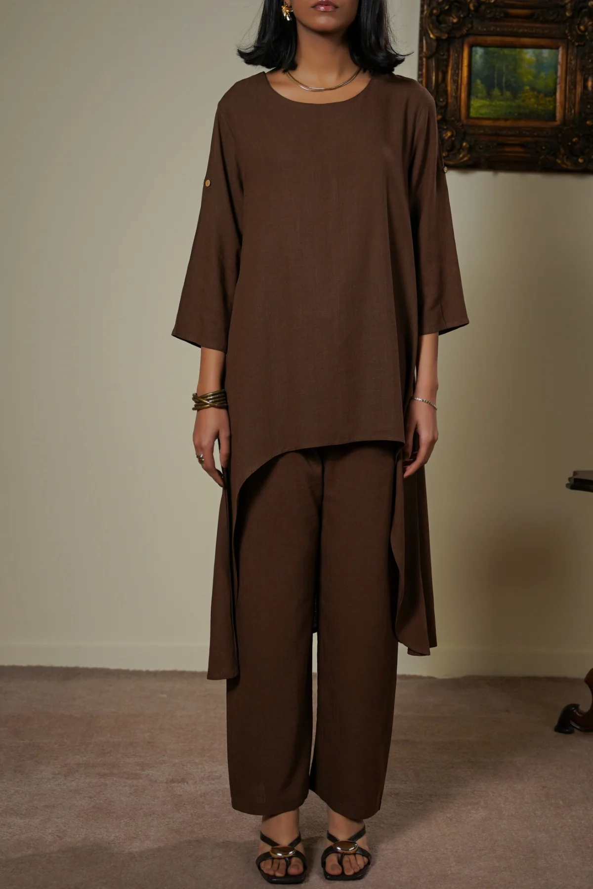 EVERYDAY LINEN BLEND PANTS - Image 4