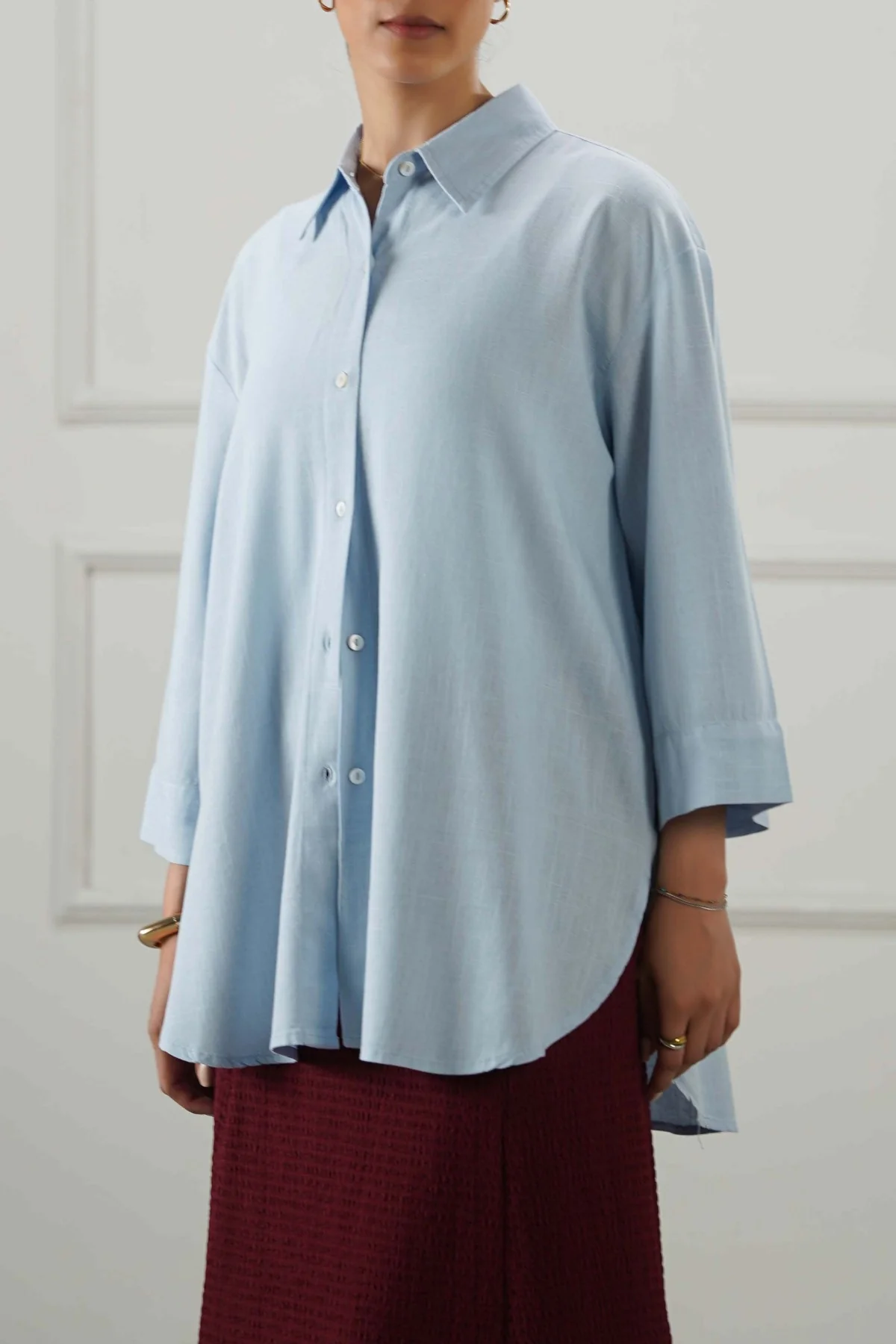 EVERYDAY LINEN BLEND SHIRT - Image 4