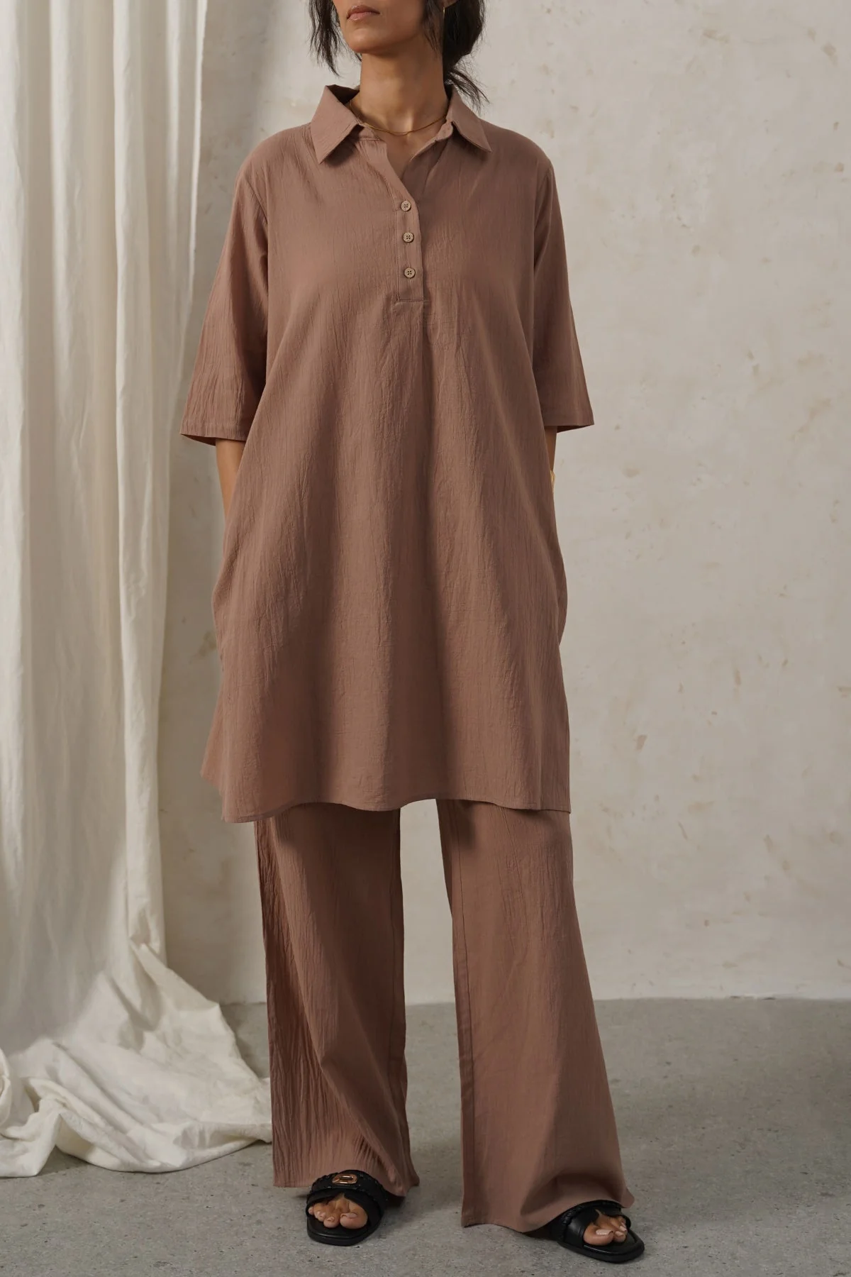FEATHER COTTON KURTA-TUNIC - Image 4