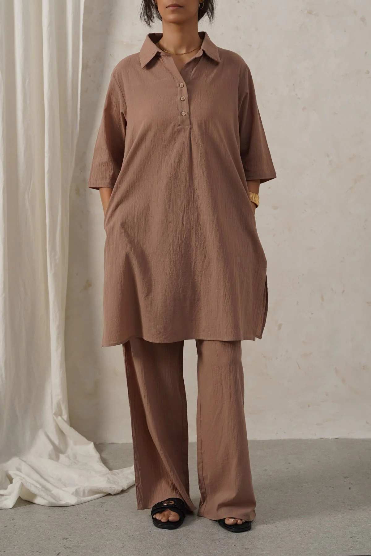 FEATHER COTTON PANTS - Image 4