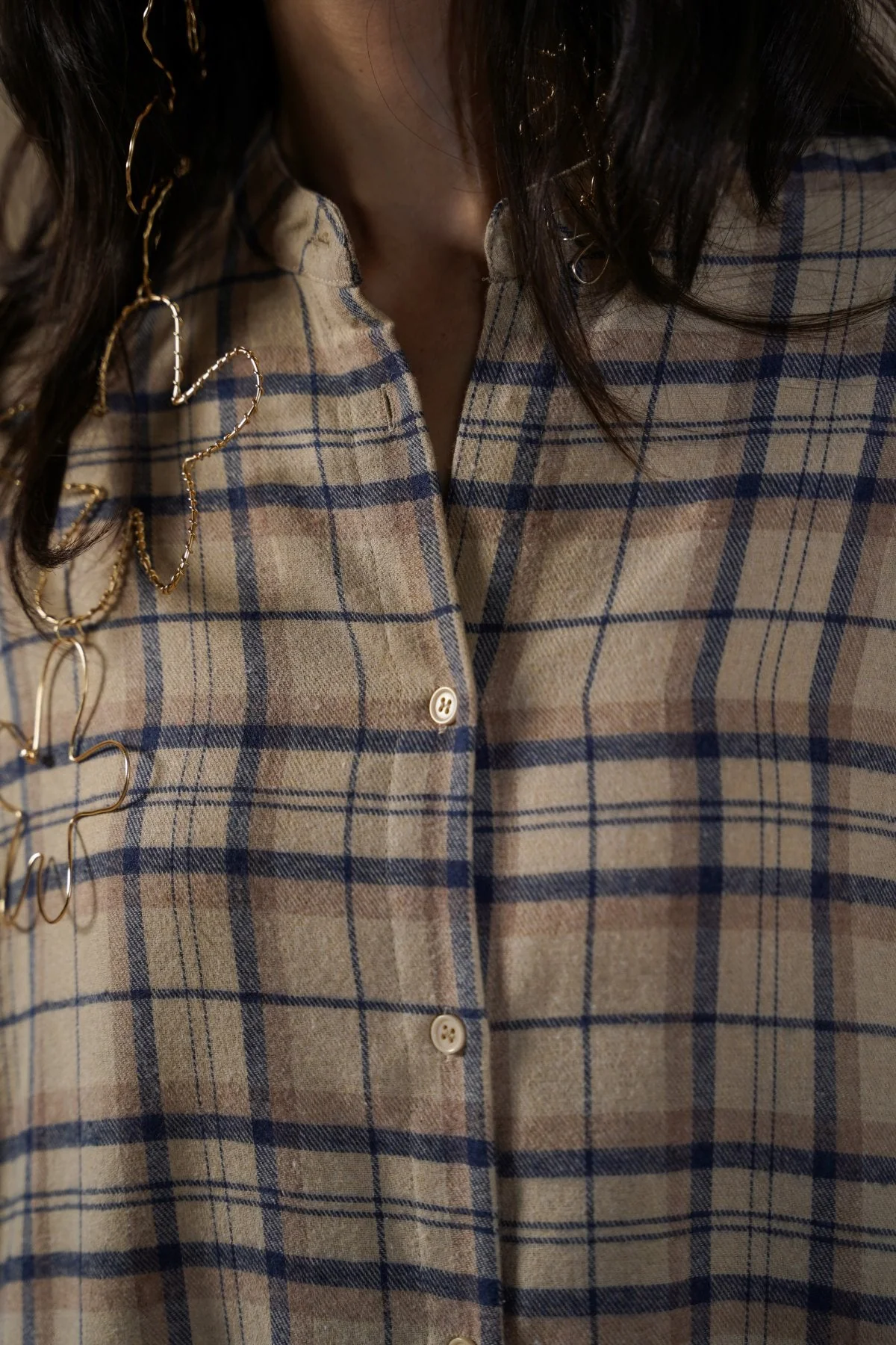 FLANNEL SHIRT DRESS - Image 4