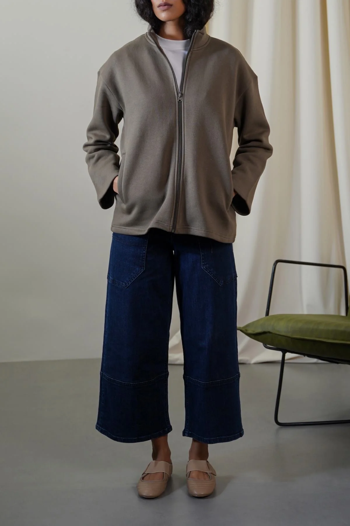 FLEECE COCOON JACKET