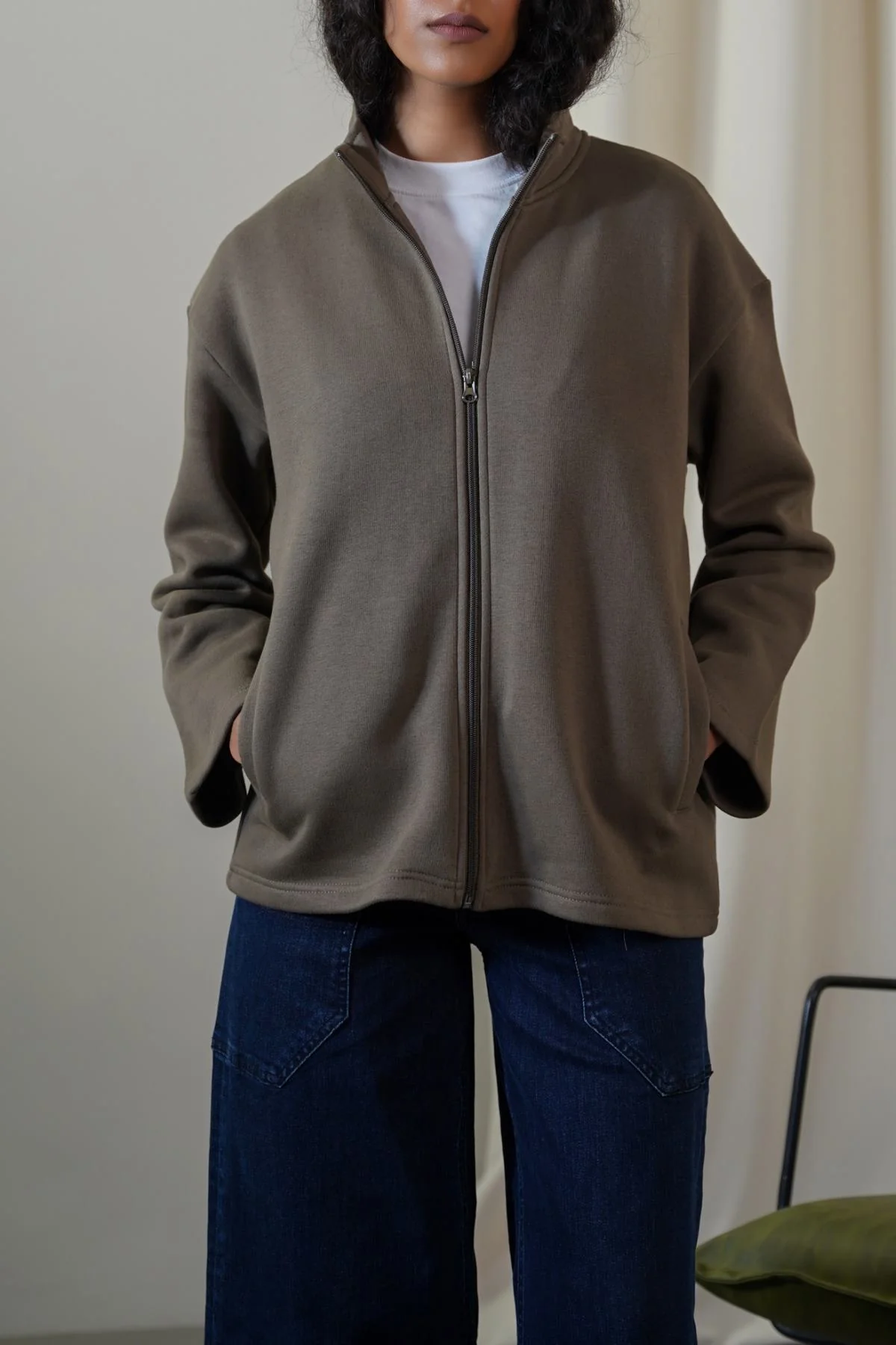 FLEECE COCOON JACKET - Image 3