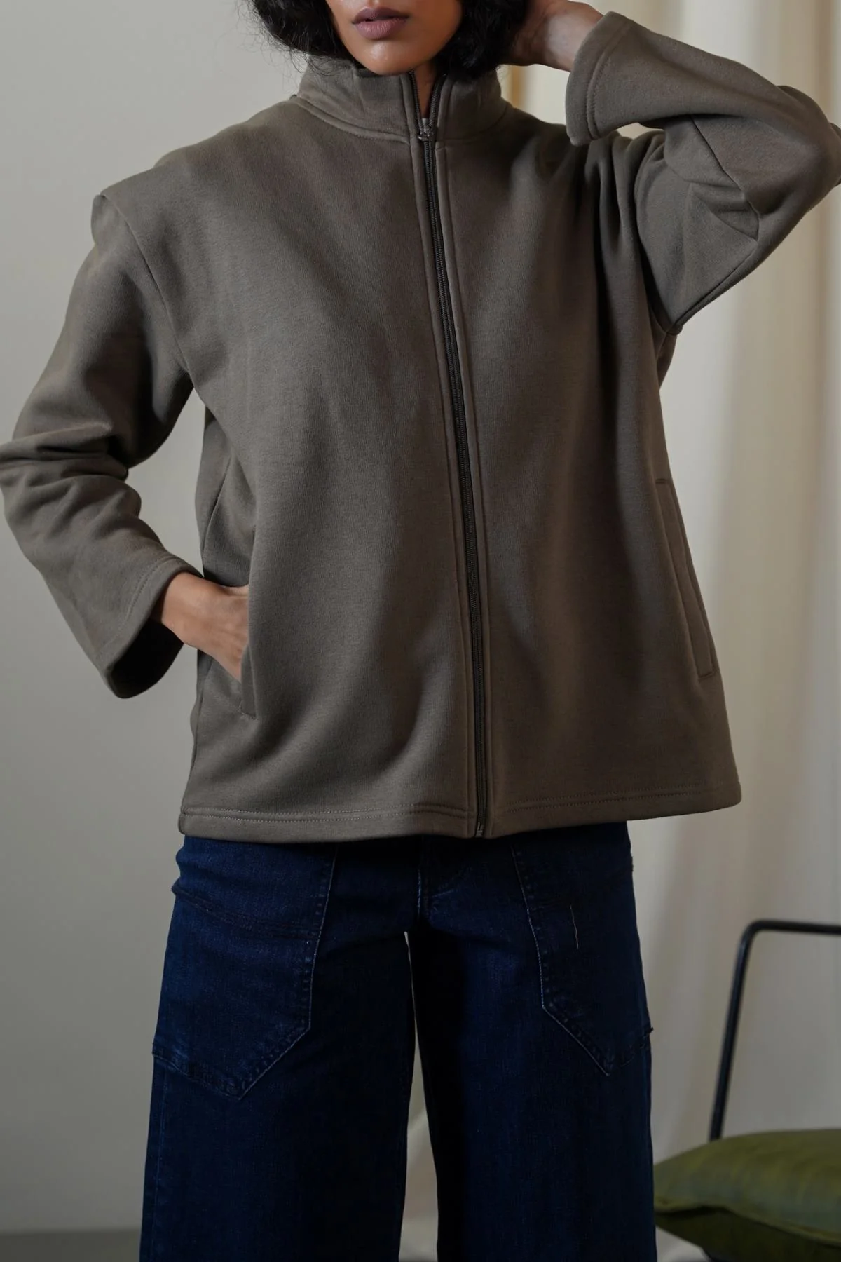 FLEECE COCOON JACKET - Image 4