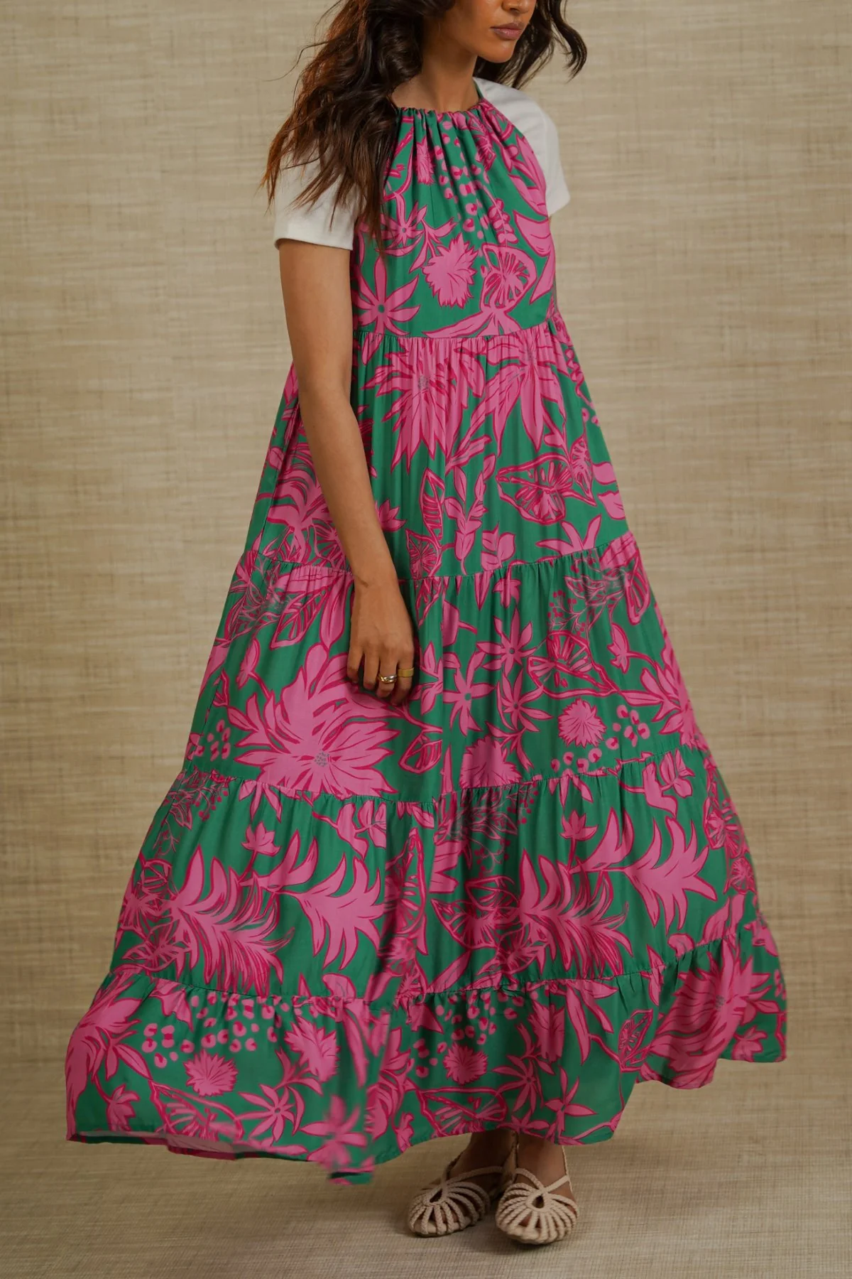 FLORA TIERED DRESS