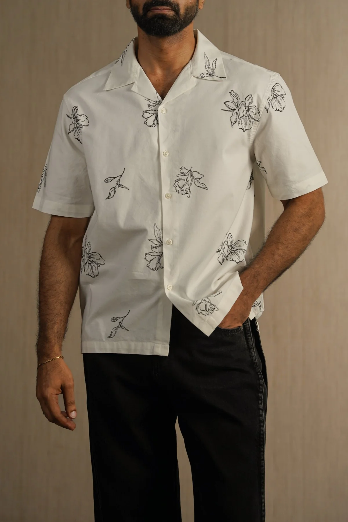 FLORAL EMBROIDERED SAFARI