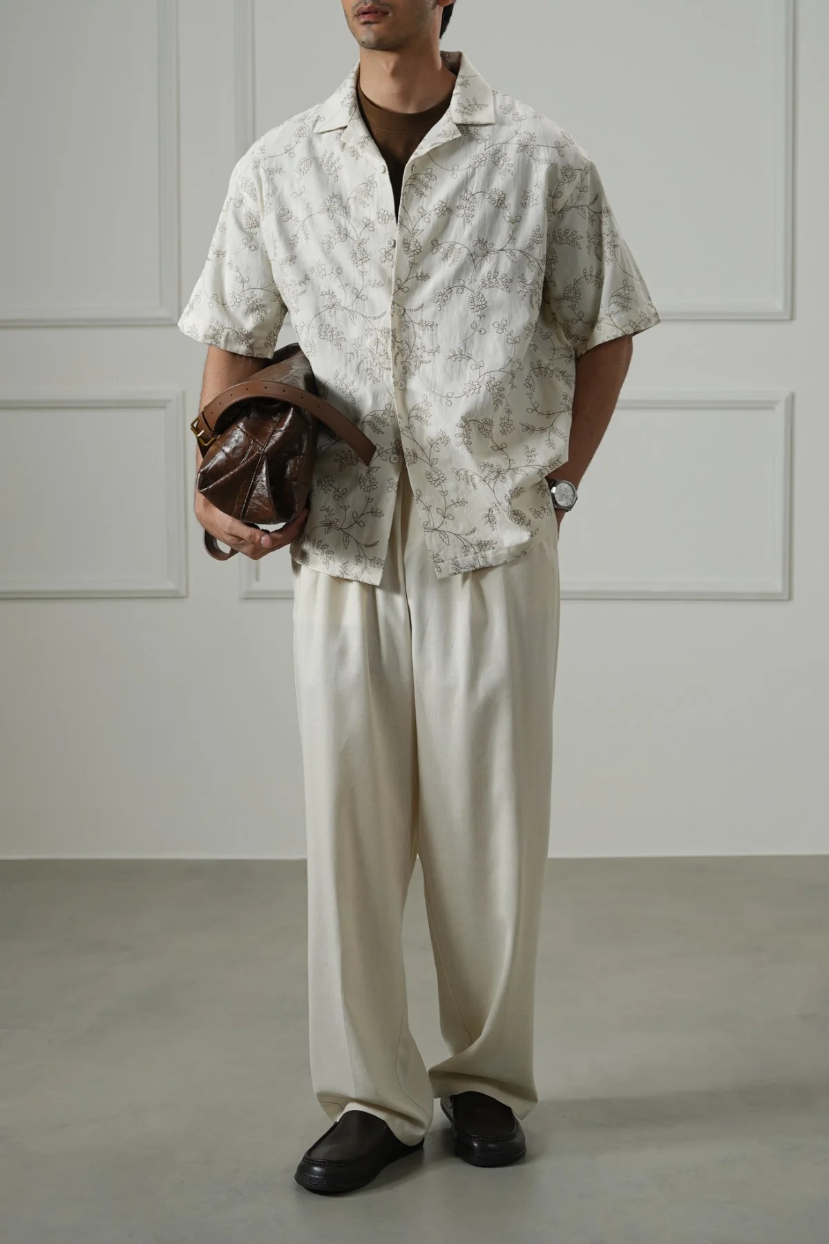FLORAL EMBROIDERED SHIRT - Image 4