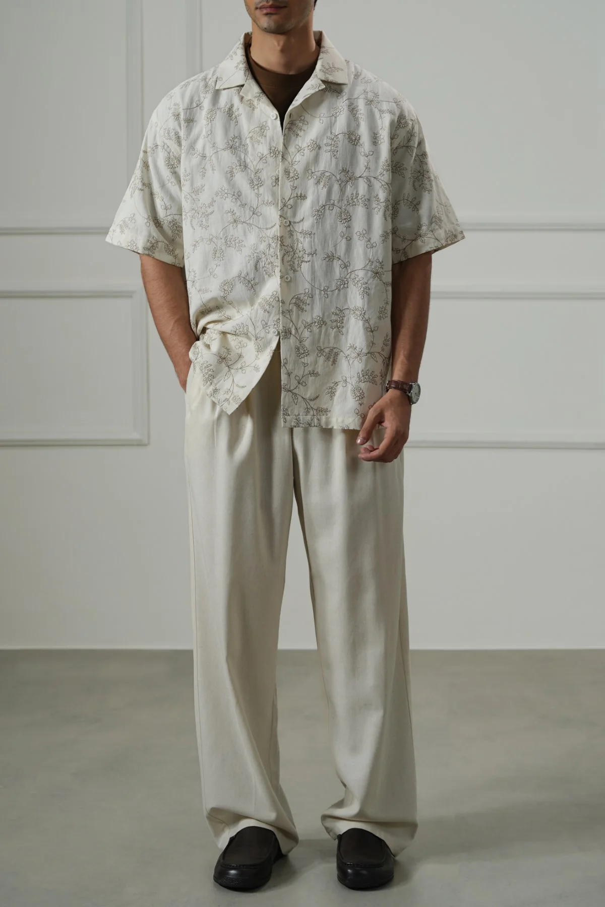 FLORAL EMBROIDERED SHIRT - Image 6