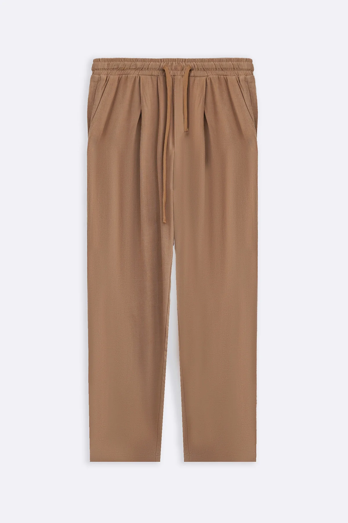 FLOWY BLENDED LINEN TROUSERS - Image 2