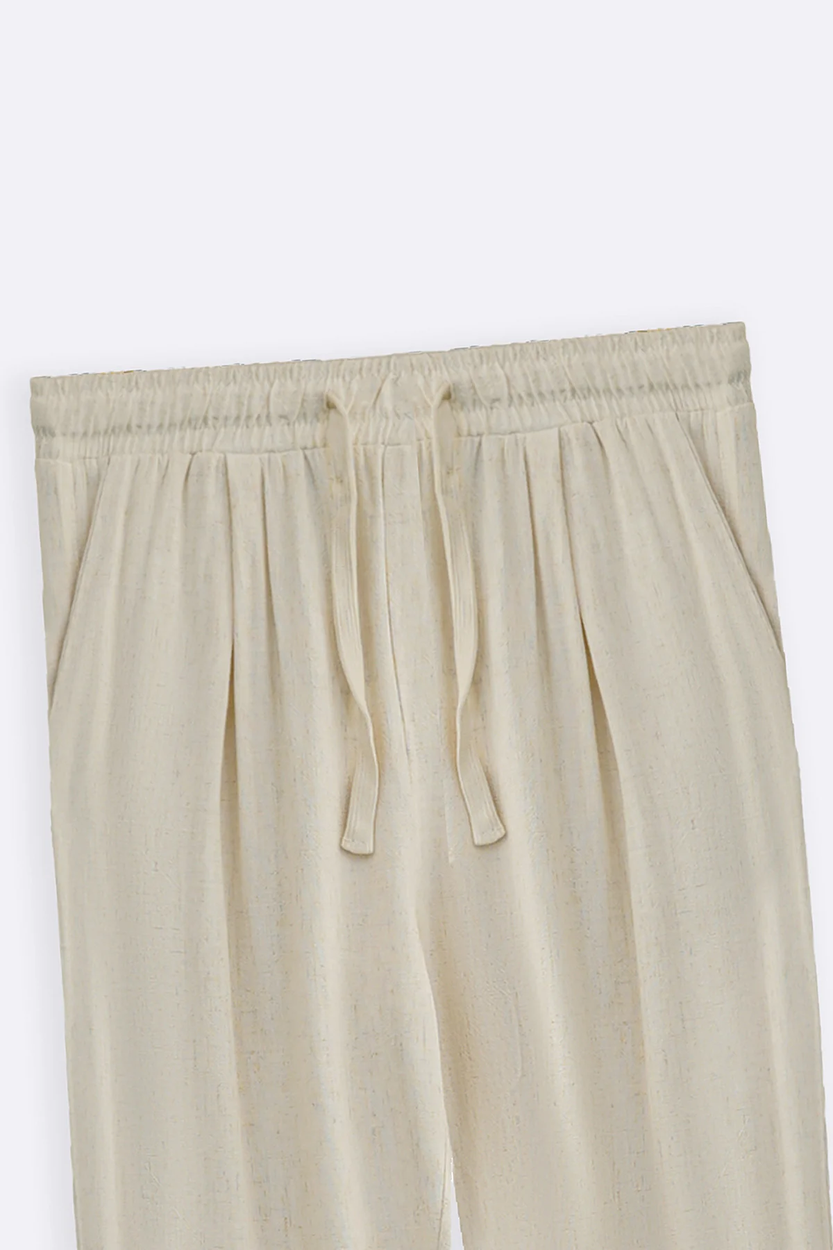 FLOWY BLENDED LINEN TROUSERS - Image 6