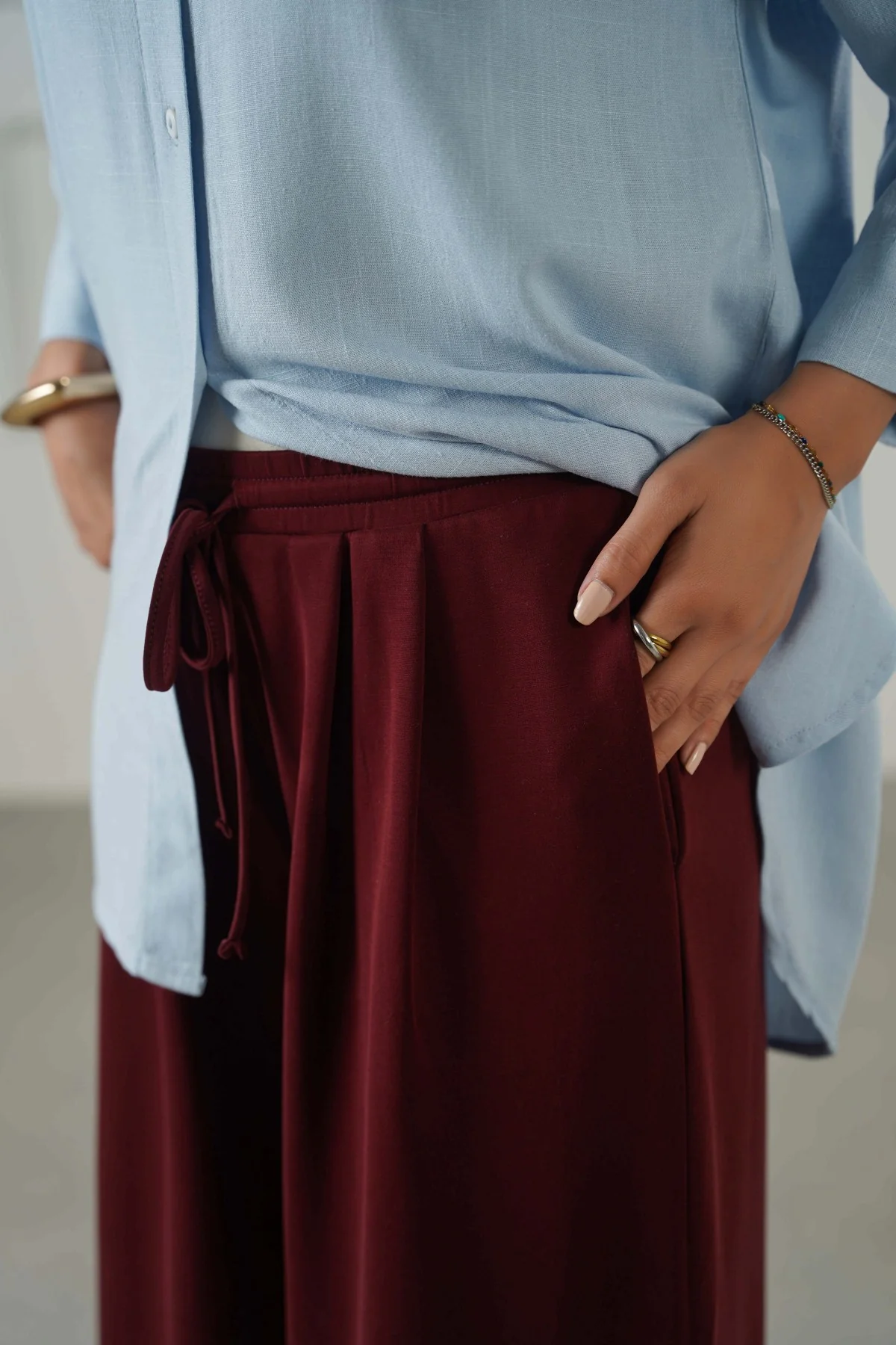 FLOWY WIDE PANTS - Image 3
