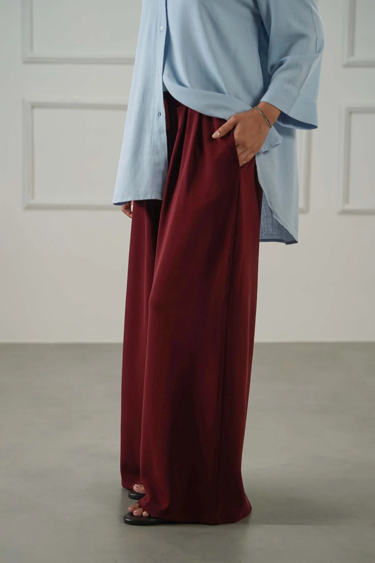 FLOWY WIDE PANTS - Image 4