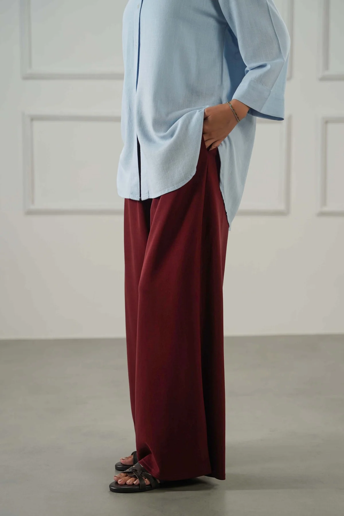 FLOWY WIDE PANTS - Image 6