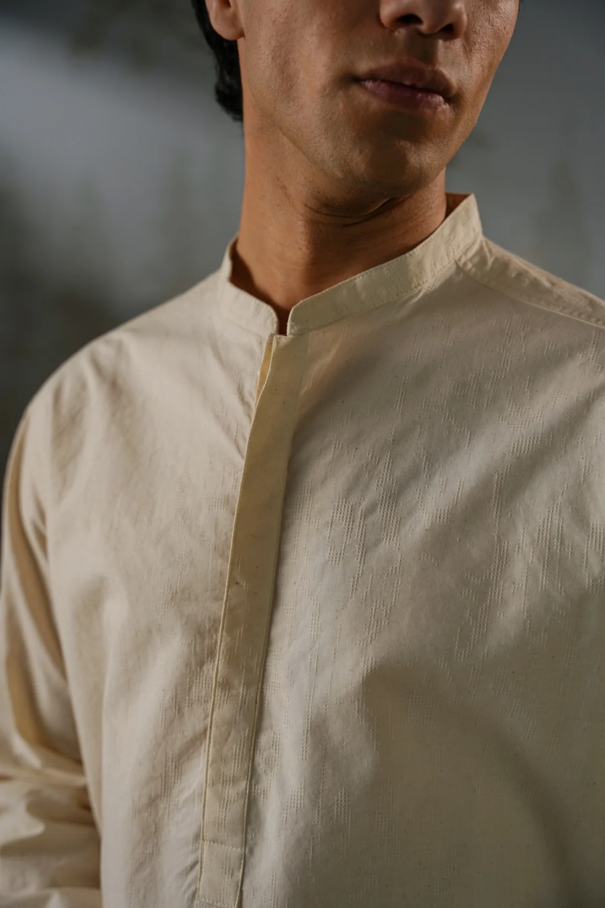 GEOMETRIC JACQUARD SHORT SHIRT - Image 3