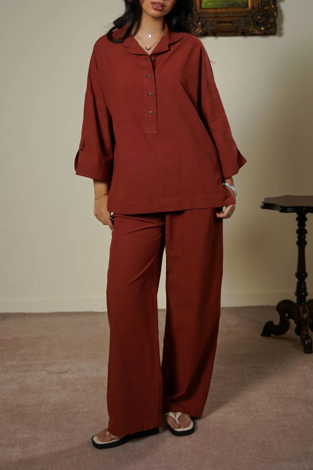 HALF-BUTTON SUMMER SHIRT - Image 3