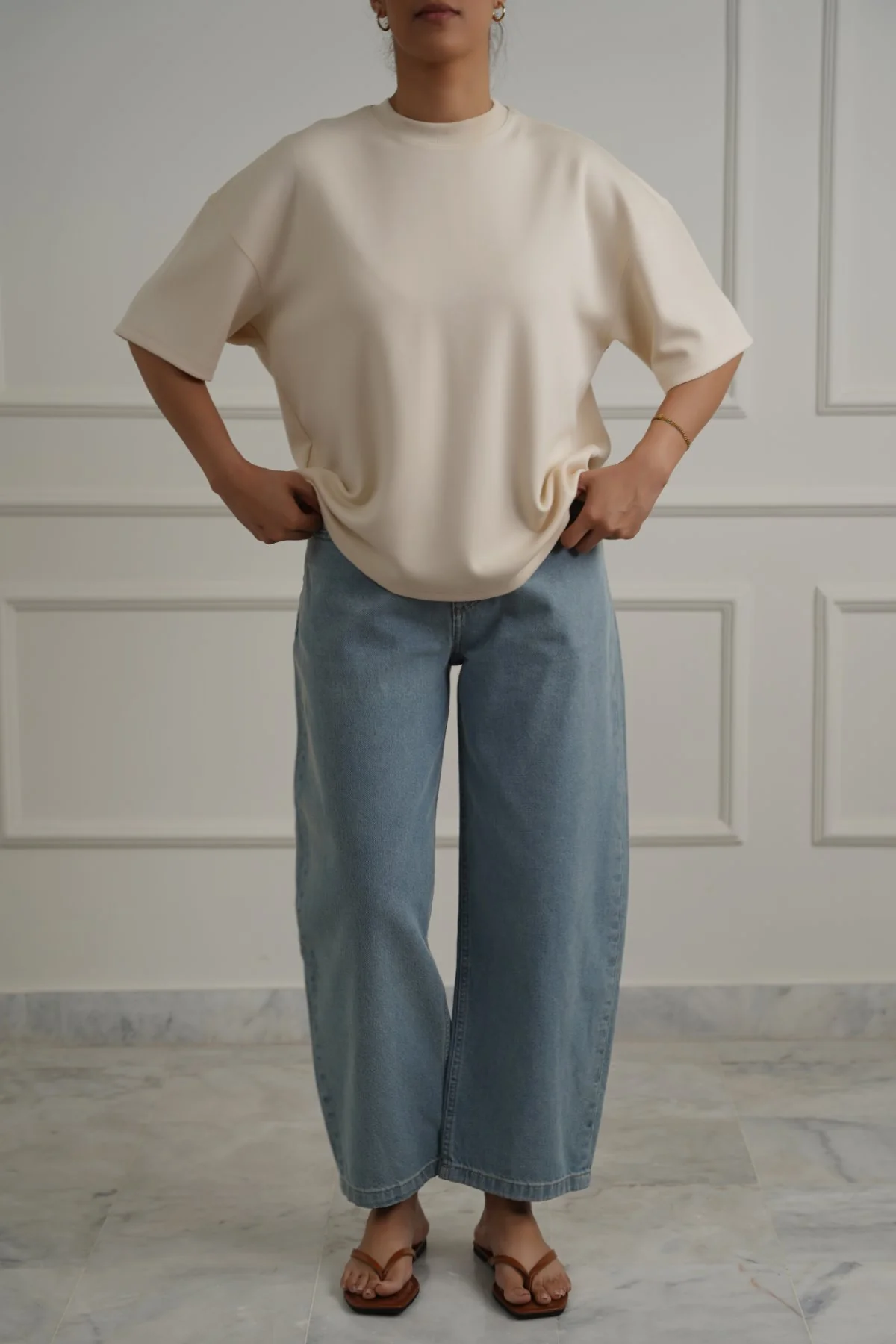 HIGH WAIST COCOON JEANS - Image 3