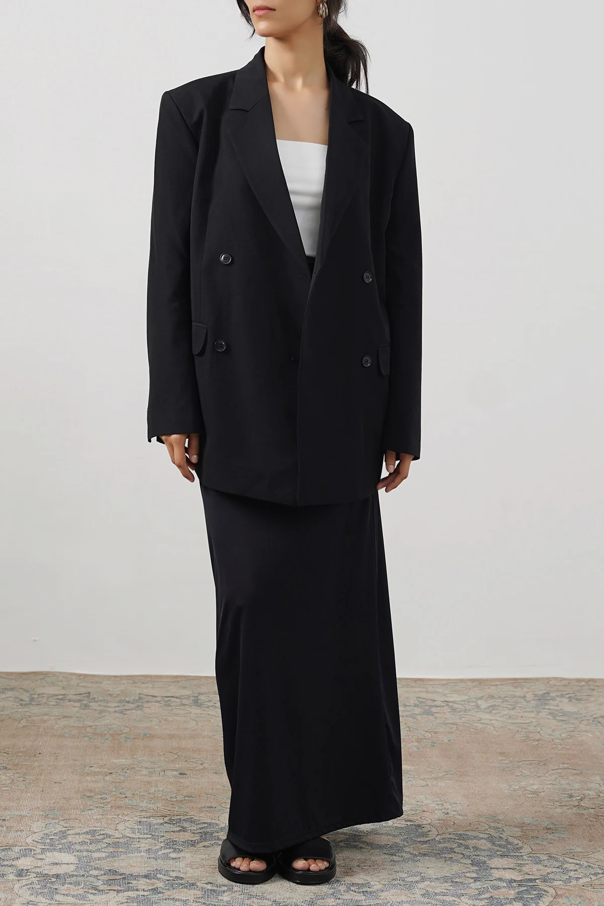 HIGH-WAISTED LONG SKIRT - Image 4