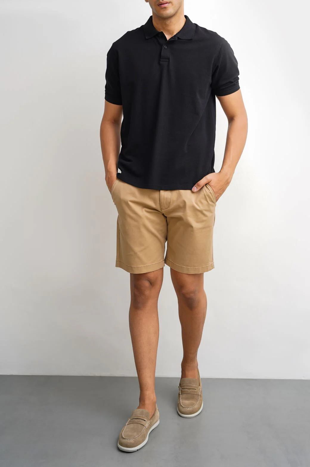 KNITTED COTTON POLO - Image 3