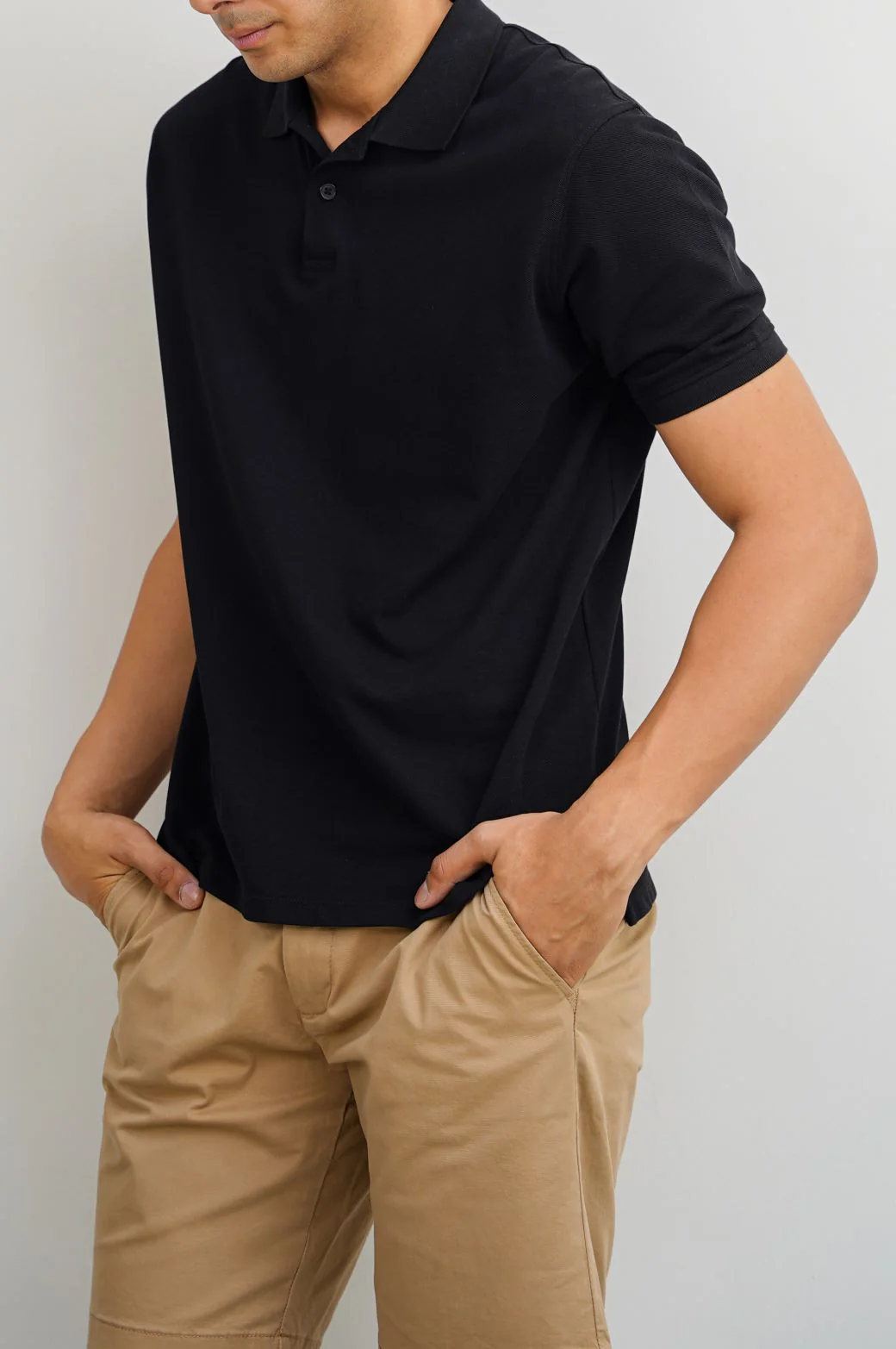 KNITTED COTTON POLO - Image 5