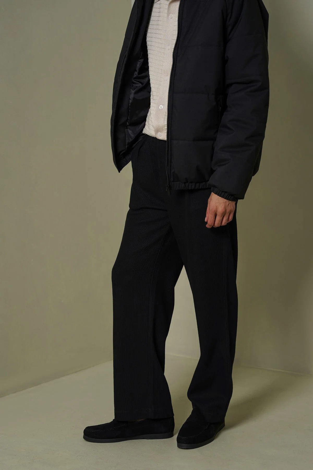 KNITTED LOOSE PANTS
