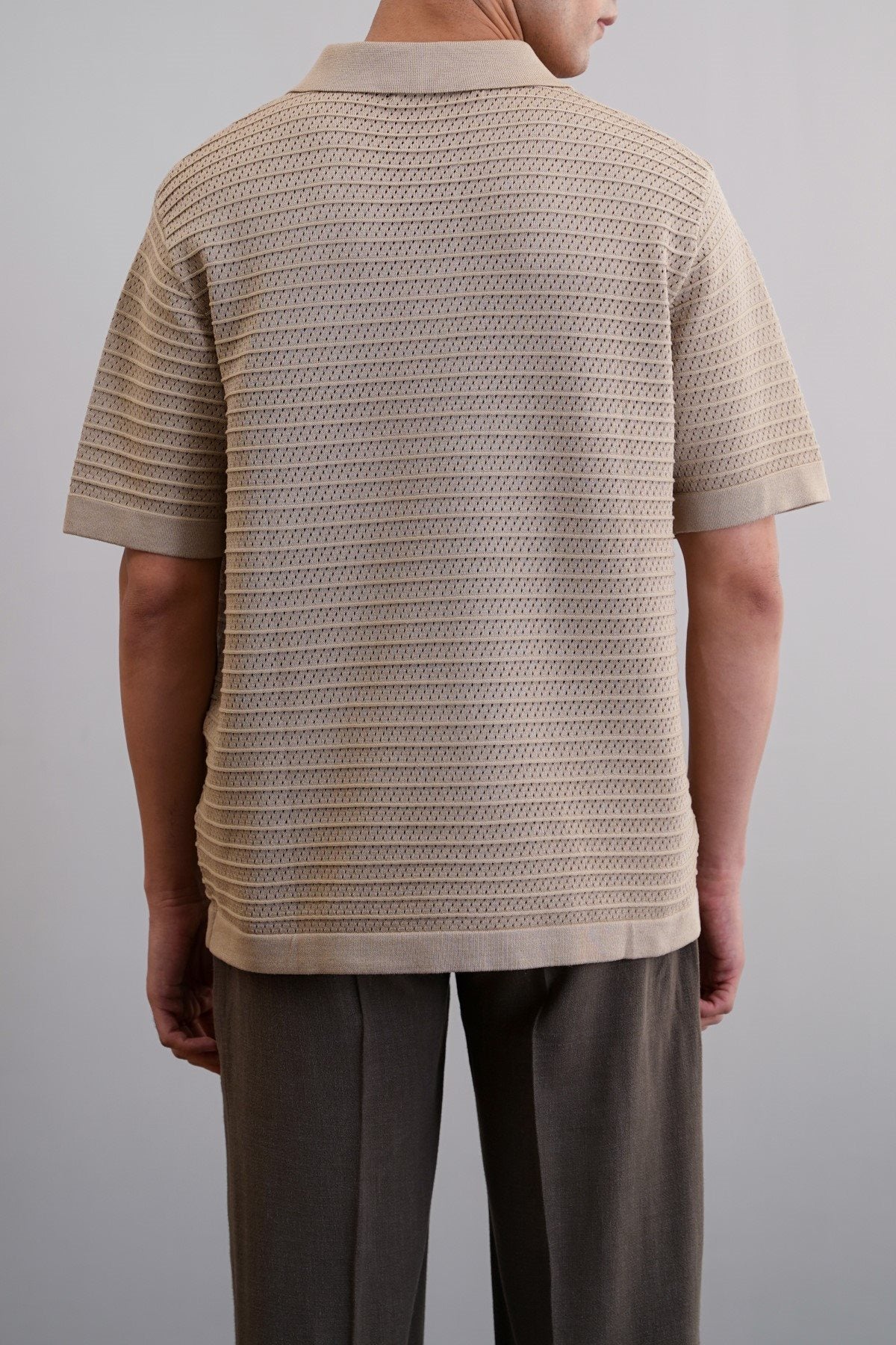 KNITTED MESH POLO - Image 5