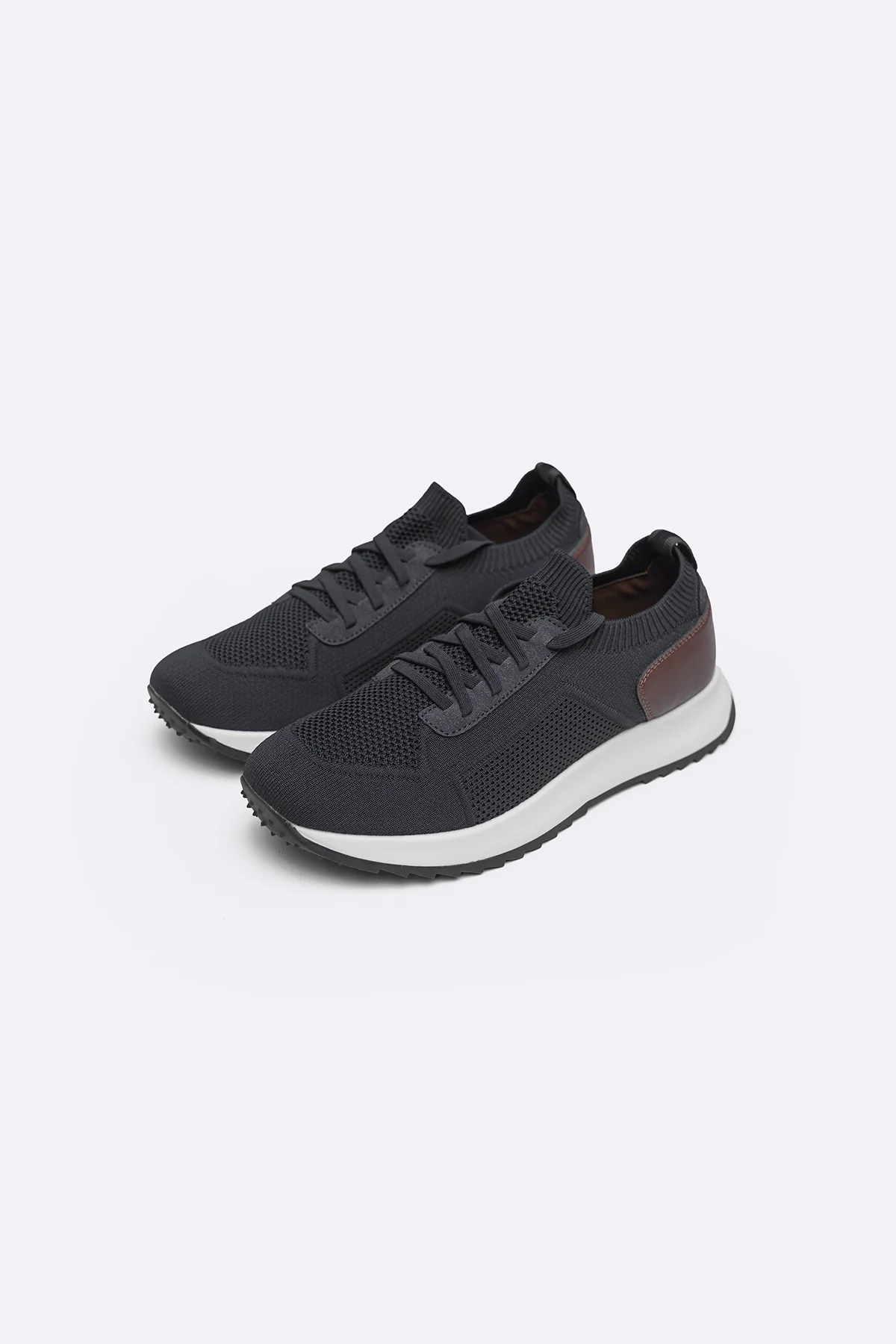 LACE-UP KNIT SNEAKERS - Image 6